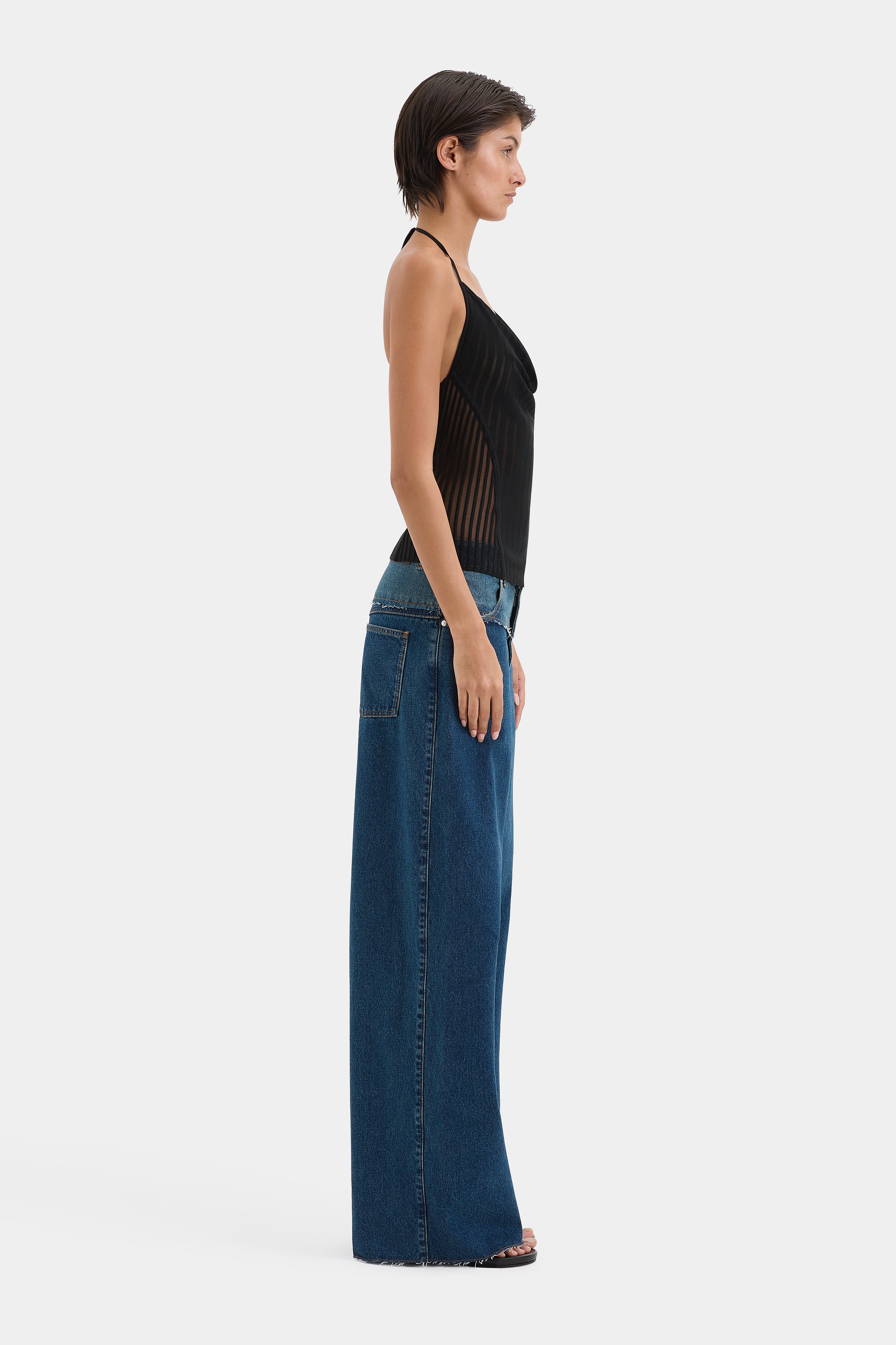 Luna High Waist Wide Leg Jeans for Women - Stretchy Comfort Denim Pants - Perfect for Casual Wear, Office Outfits & Date Nights