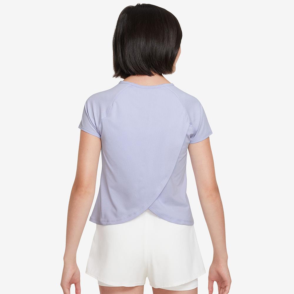 Nike Girls Victory Short Sleeve T-Shirt - Breathable Cotton Tee for Active Kids | Oxygen Purple | Perfect for Sports, School & Play