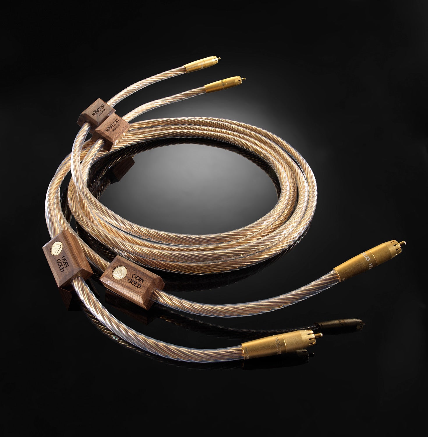 Nordost ODIN GOLD ANALOG INTERCONNECTS - Premium Audio Cables for Hi-Fi Systems, Home Theater & Audiophile Setups - High-End RCA Interconnect Cables for Turntables, CD Players & Amplifiers
