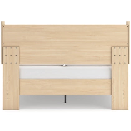 Cabinella Queen Size Platform Bed Frame with 2 Nightstands - Modern Wooden Bedroom Set for Small Spaces & Guest Rooms