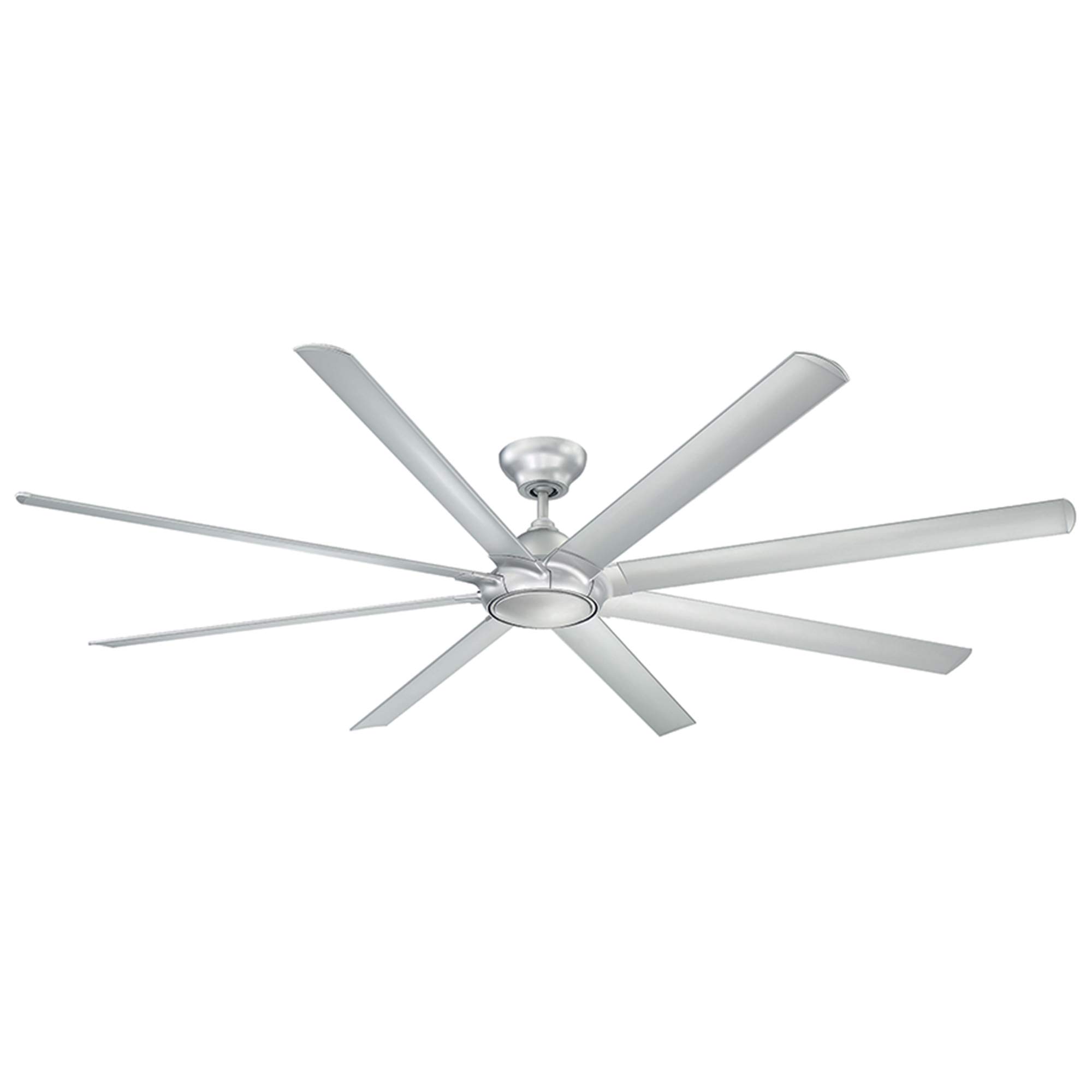 96in Titanium Hydra Smart 8-Blade Ceiling Fan with 3500K LED Light Kit, Wall Control, Alexa & Google Assistant Compatible, Perfect for Large Living Rooms and Outdoor Patios