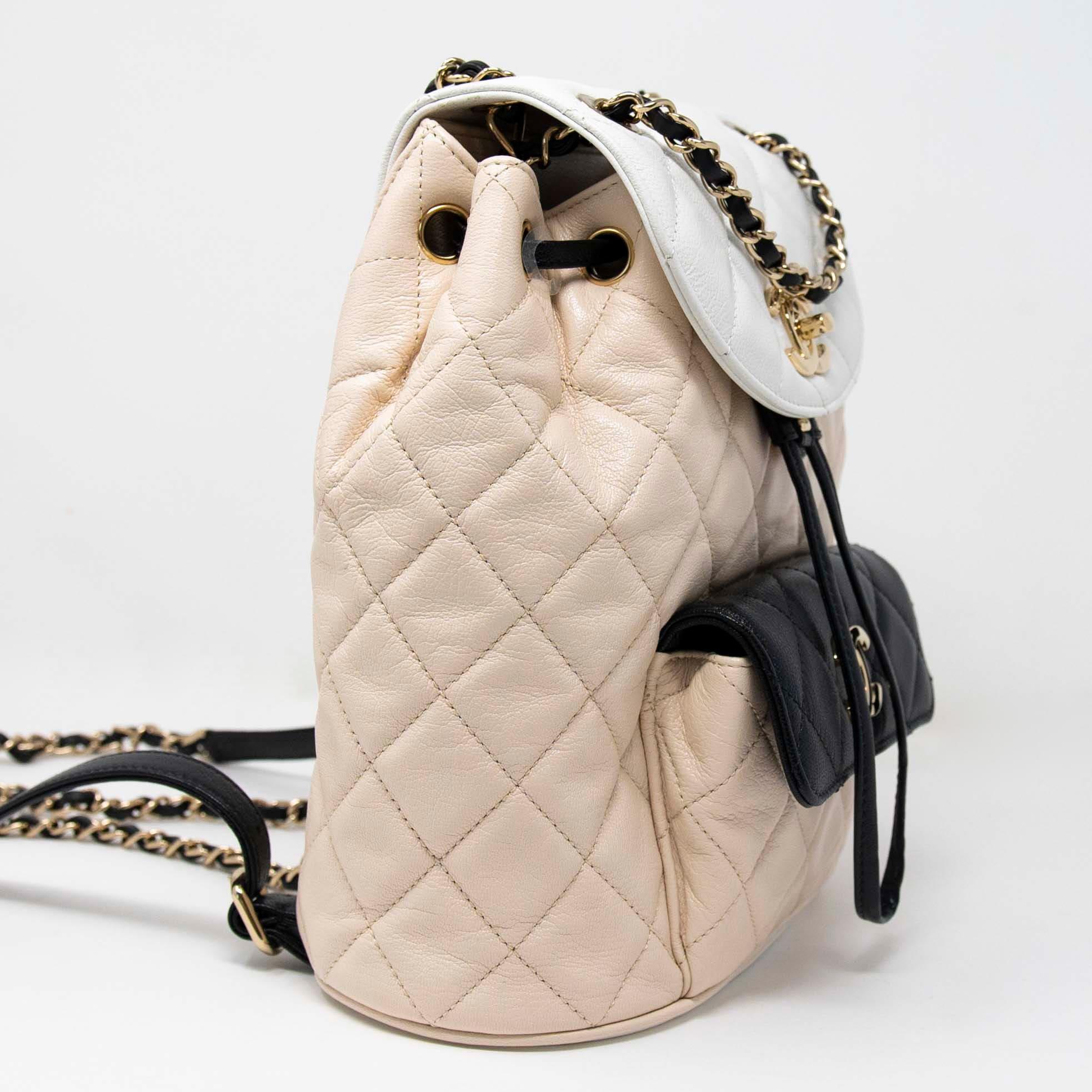Chanel Tricolor Medium Duma Backpack - Luxury Designer Backpack for Women, Fashionable Everyday Use & Travel Accessory