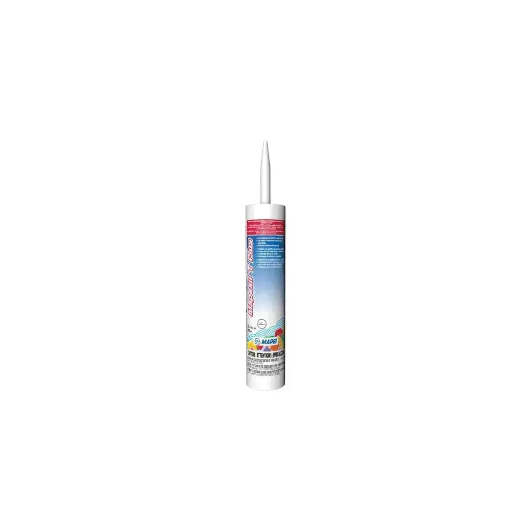 Mapei Mapesil T Plus Silicone Sealant Gray - Waterproof Adhesive for Bathroom, Kitchen & Window Caulking - High Performance Sealant for Tiles, Showers & Sinks