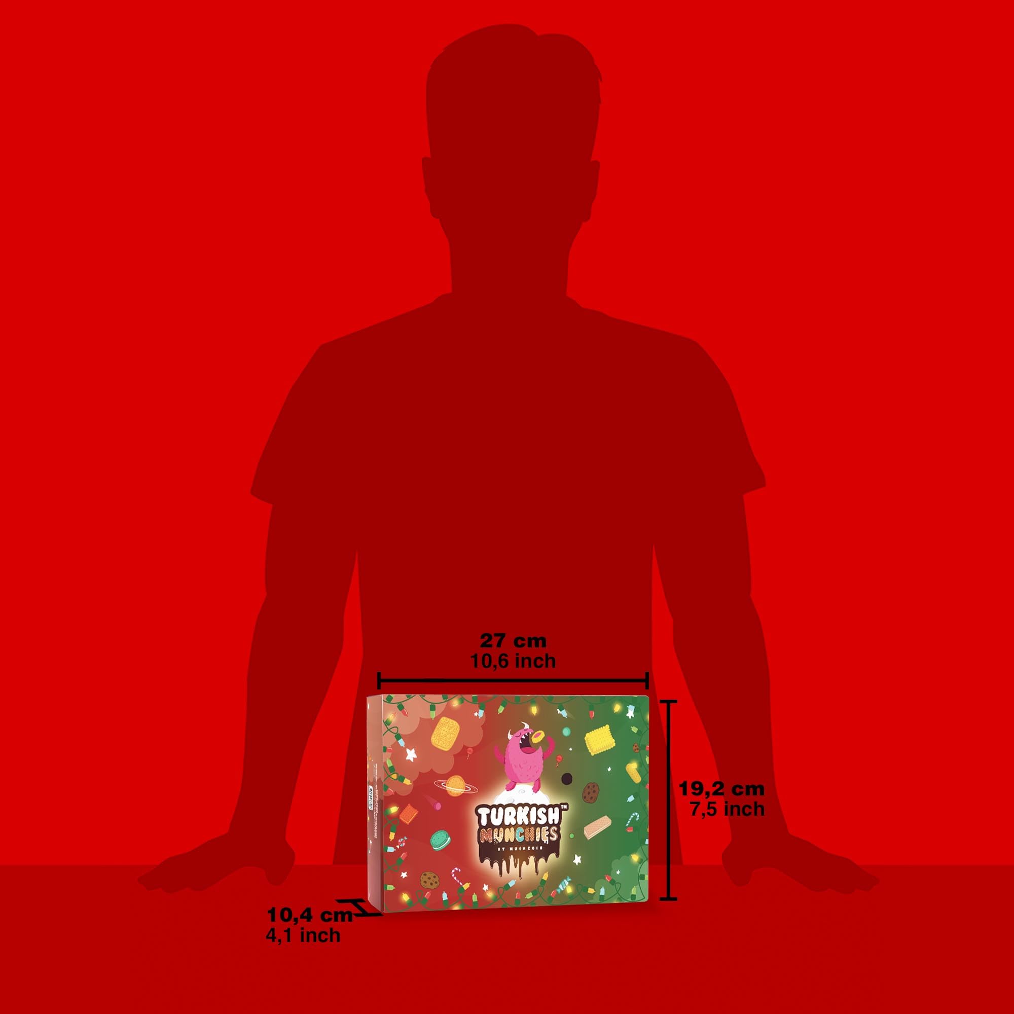 Premium International Snack Box - 32 Full-Size Exotic Snacks from Turkey & Worldwide | Unique Gourmet Candy & Food Gift Set | Perfect for Office Treats, Birthday Gifts & Cultural Food Exploration