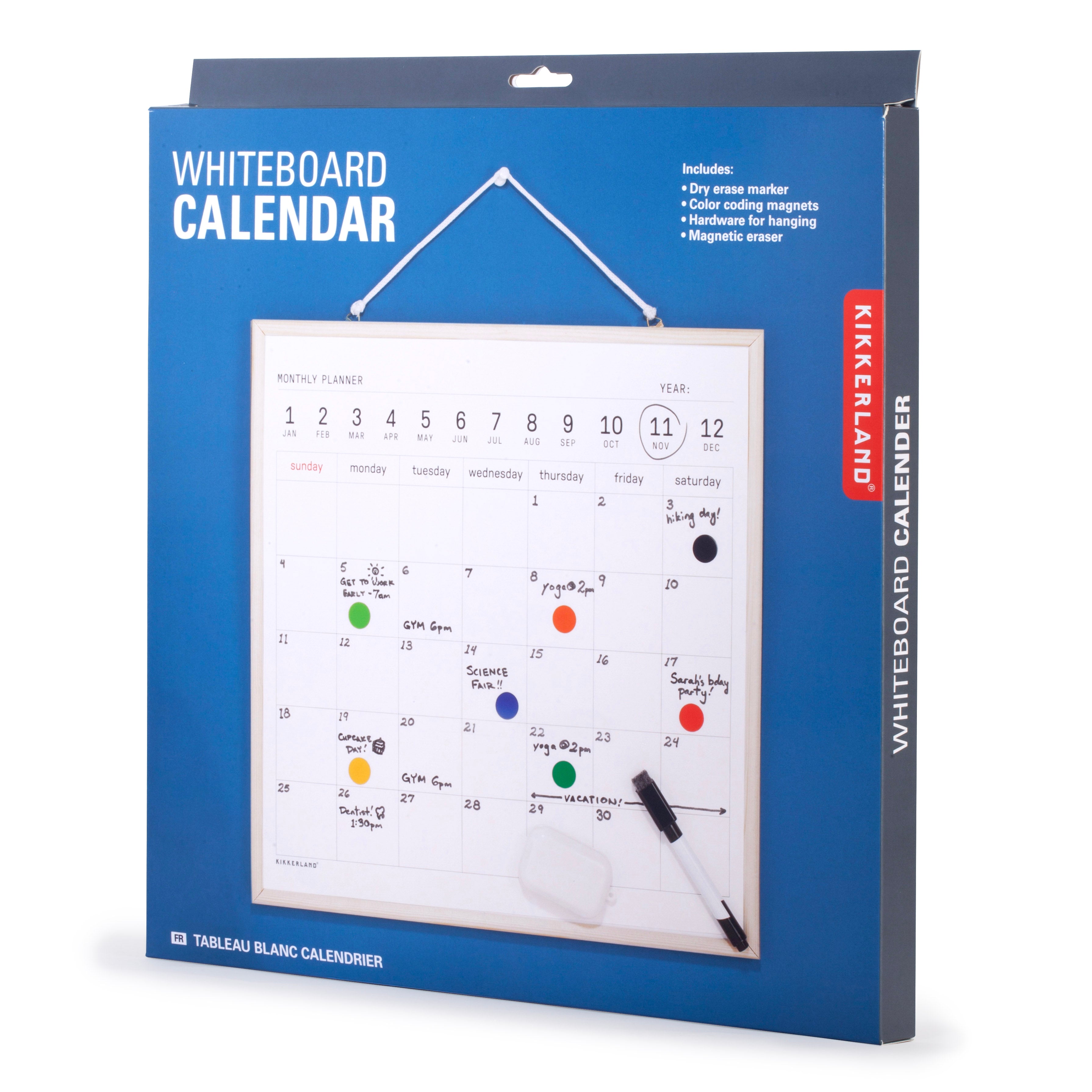 Dry Erase Whiteboard Calendar - Monthly & Weekly Planner for Office, Home, or Classroom - Perfect for Scheduling, Reminders & Productivity