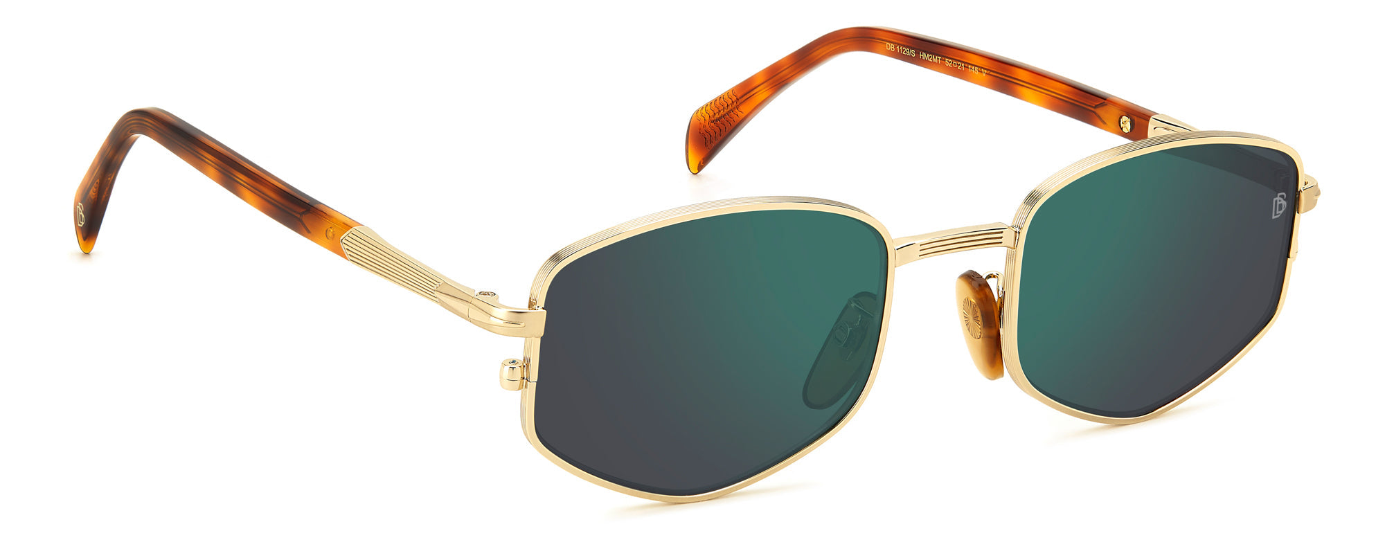 David Beckham DB1129/S Men's Sunglasses - Polarized UV Protection Aviator Style for Driving, Outdoor & Fashion