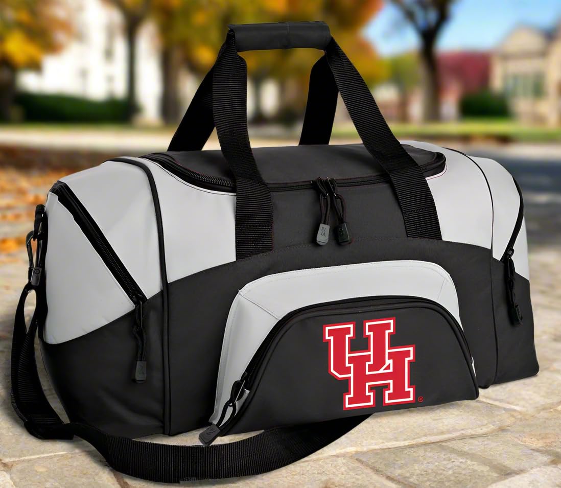 University of Houston UH Duffel Bag - Small Gym Bag, Carry-On Suitcase for Travel, Sports & College Campus Use
