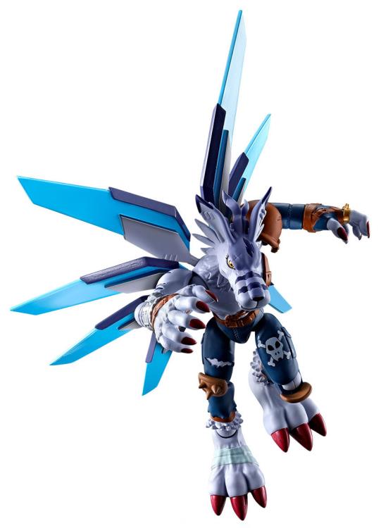 Bandai Digimon Adventure Metalgreymon & Weregarurumon SHODO Action Figures 2-Pack Set - Collectible Anime Model Toys for Display & Play