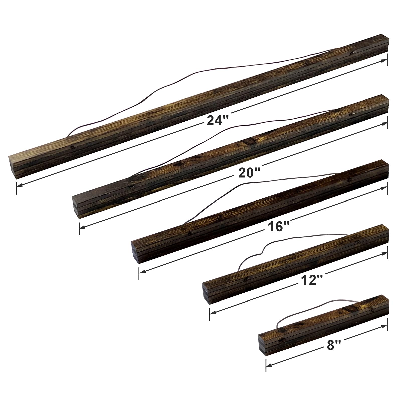 Magnetic Poster Hanger Frame - 16x24, 16x22, 16x20 Wooden Picture Frame for Wall - Display Photos, Artwork, Canvas Prints & Posters - Antique Brown (1 Pack, 16 Inch) - Perfect for Home Decor, Office & Gallery Wall Displays
