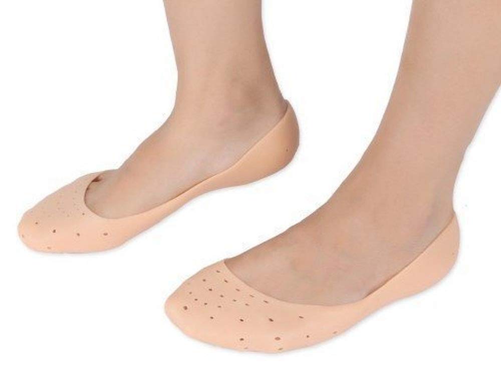 Plenzo Moisturizing Silicone Full Length Socks for Cracked Heels & Pain Relief - Soft Therapeutic Foot Care for Dry Skin, Overnight Healing & Comfort at Home