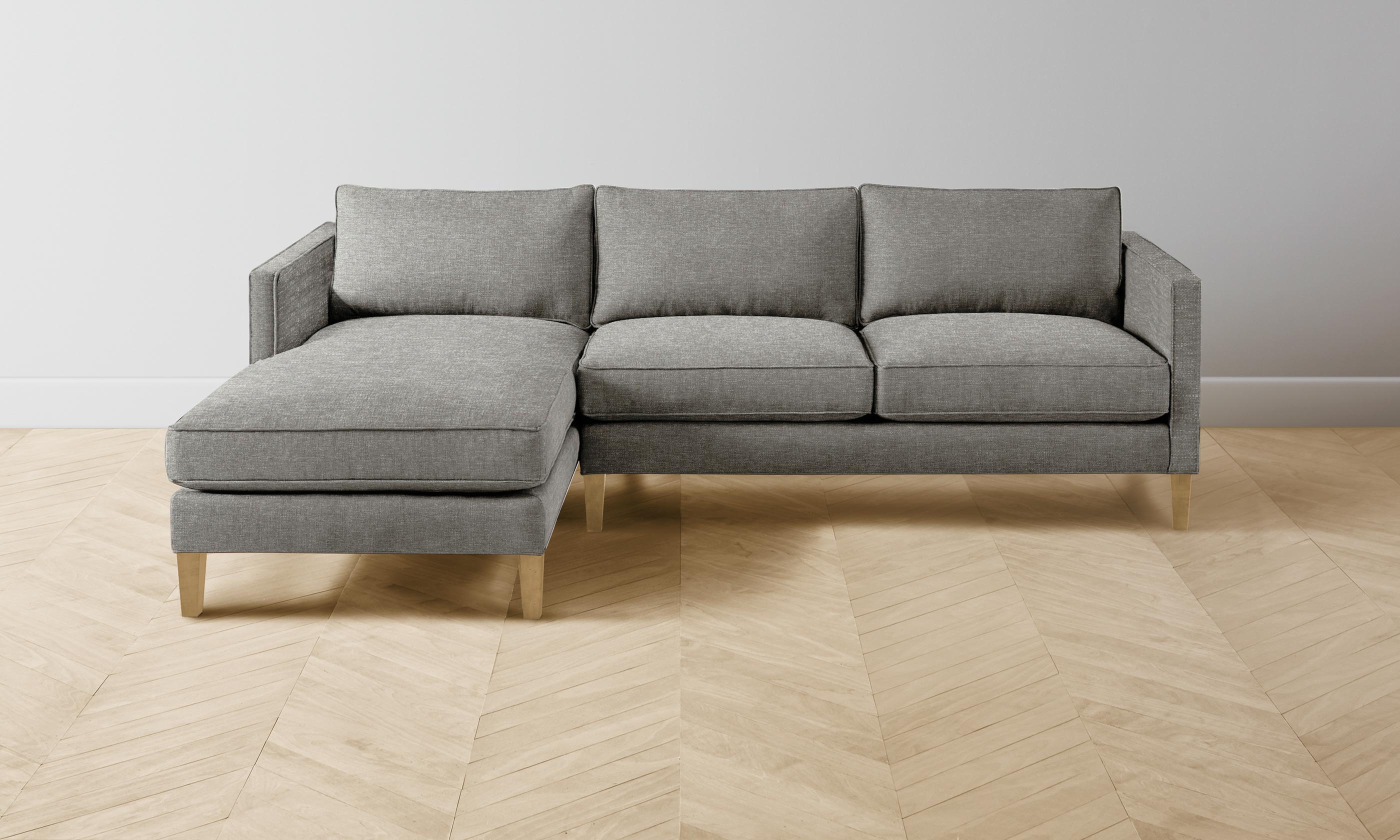 Premium Crosby Sectional Sofa in Merino Granite Fabric - Modern Comfort for Living Room, Lounge & Family Gatherings