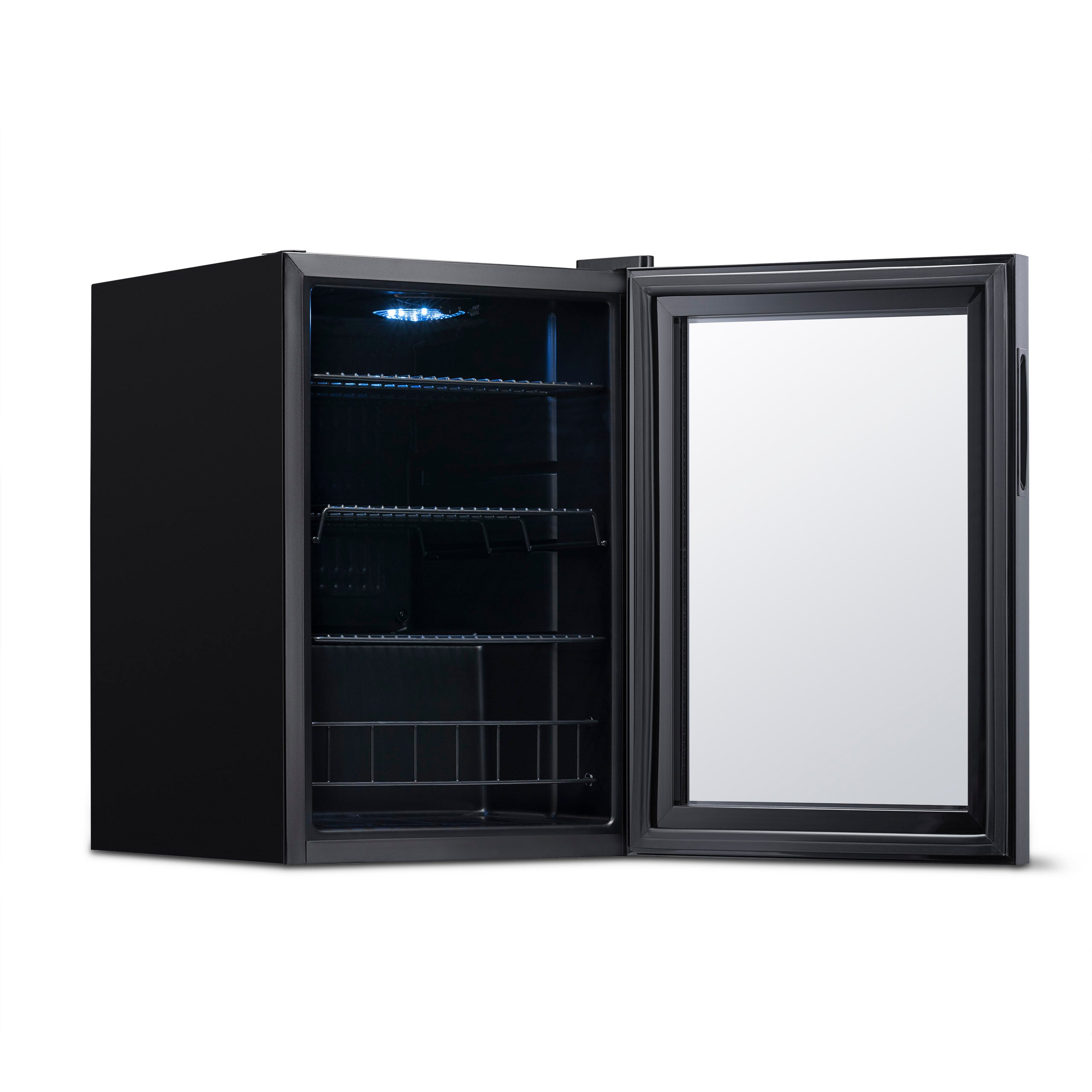 Newair® 90 Can Freestanding Black Beverage Refrigerator - Compact Drink Cooler for Home, Office, or Bar - Perfect for Soda, Beer, and Wine Storage