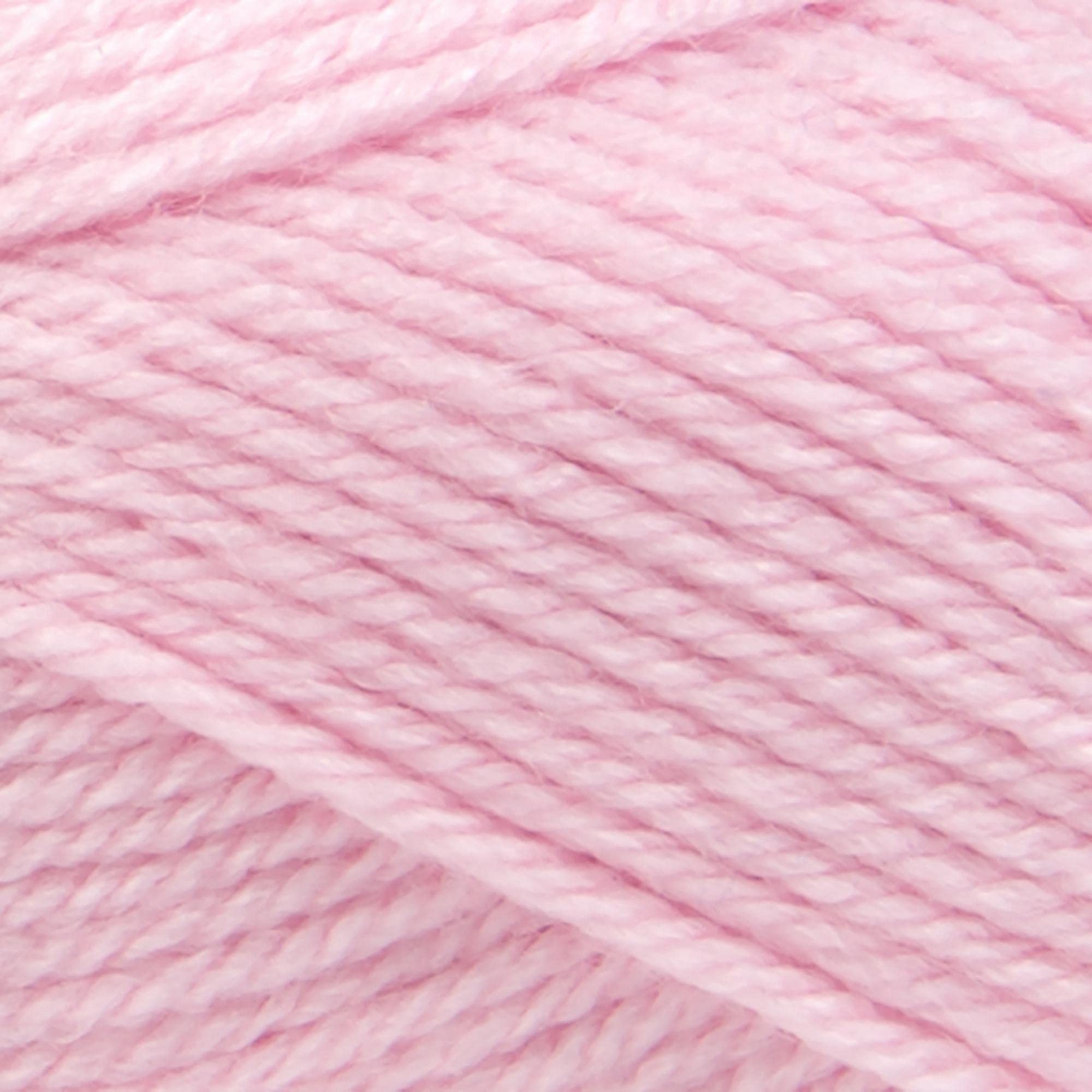Lion Brand Yarn Basic Stitch Anti-Pilling Knitting & Crochet Yarn - 1 Pack Baby Pink - Soft Yarn for Baby Blankets, Scarves, and DIY Crafts