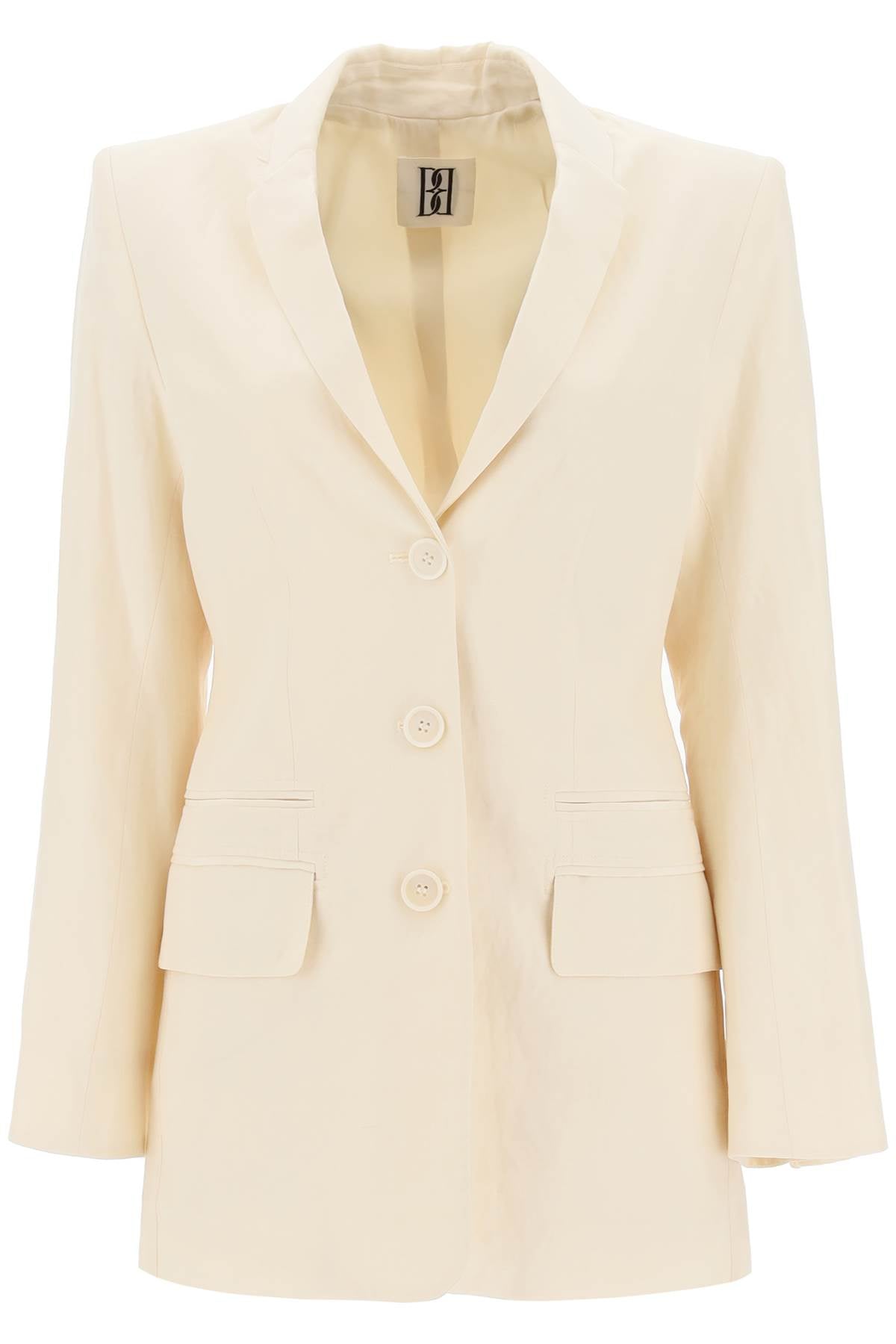 By Malene Birger Porter Linen Blend Blazer - Women's Lightweight Tailored Jacket for Office, Travel & Casual Wear