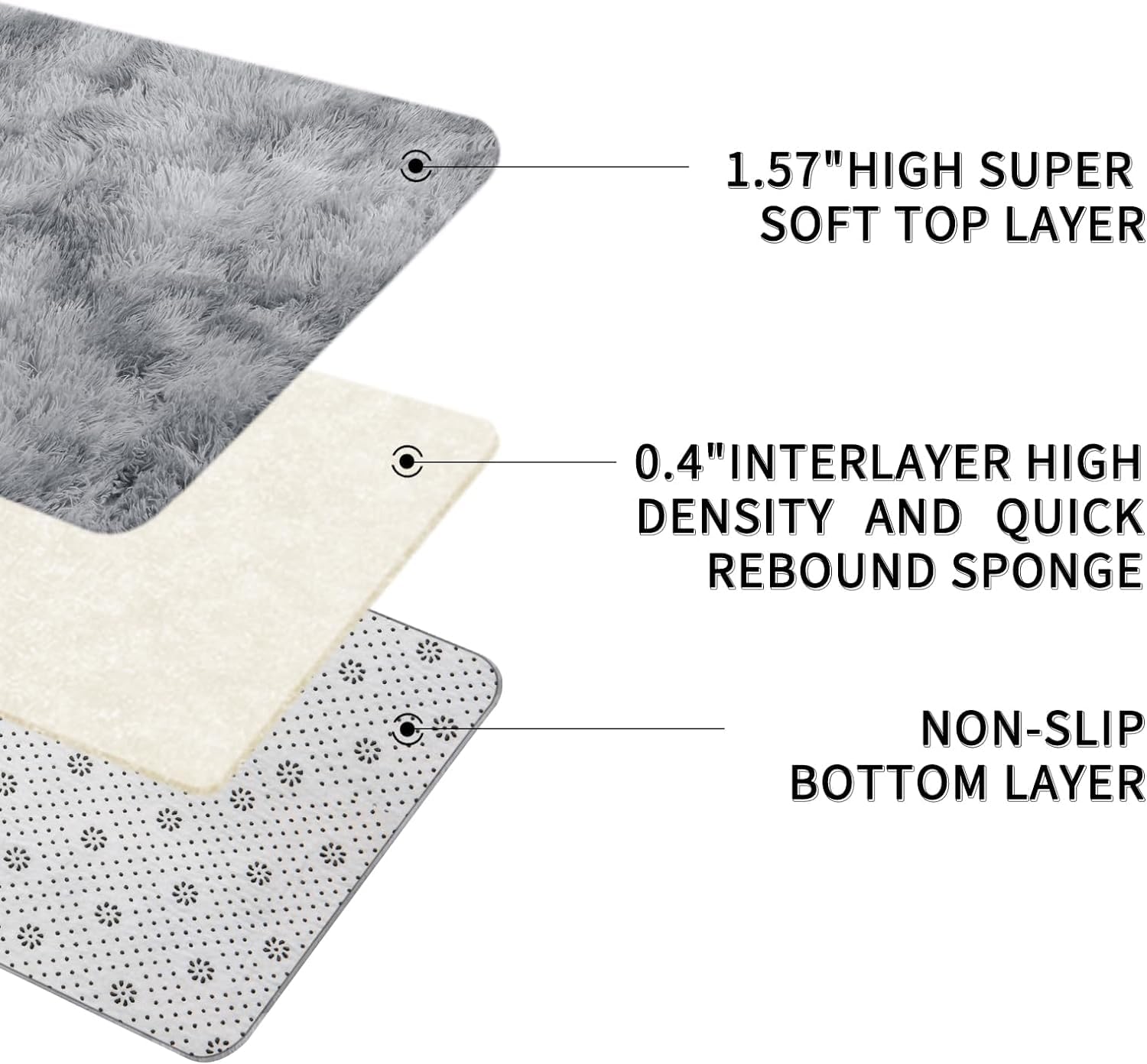 9x12 Sour Lemon Shag Area Rug - Ultra Soft Plush Furry Living Room Carpet | Machine Washable Non-Slip Large Rug for Bedroom, Kids Room & Home Decor | Perfect for Cozy Spaces, Dorm Rooms & Nursery Flooring