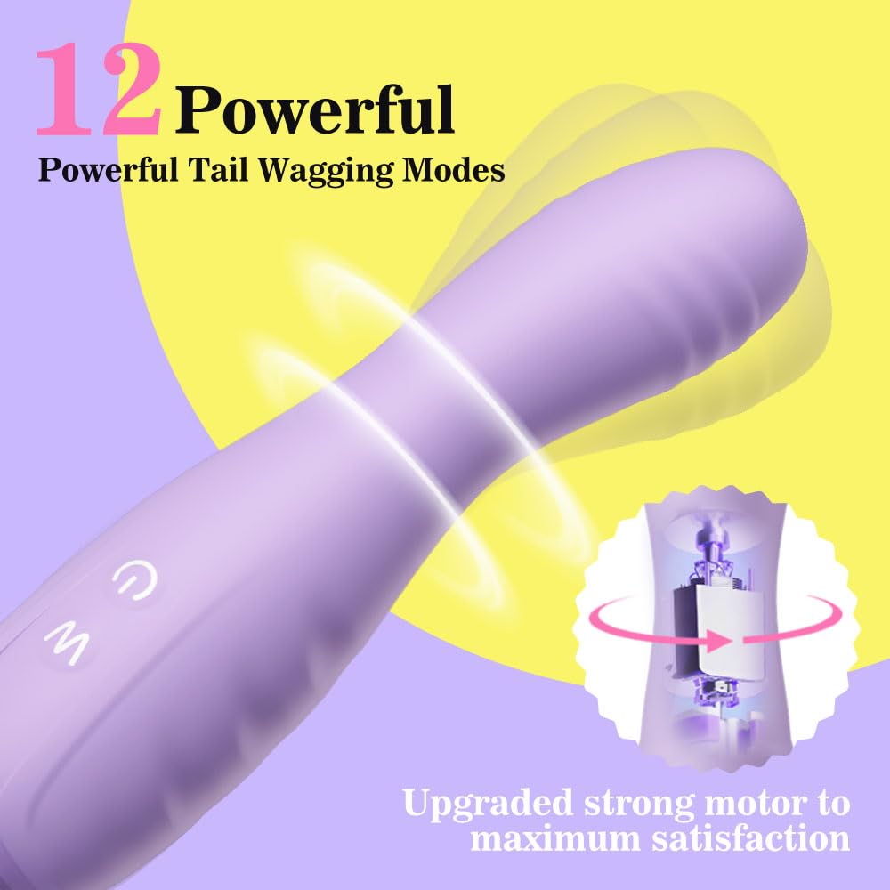 12-Speed Double-Ended Wand Massager - Powerful Clit & G-Spot Stimulator with Quiet Vibration - Rechargeable Adult Sex Toy for Women - Perfect for Solo Play & Couples Intimacy