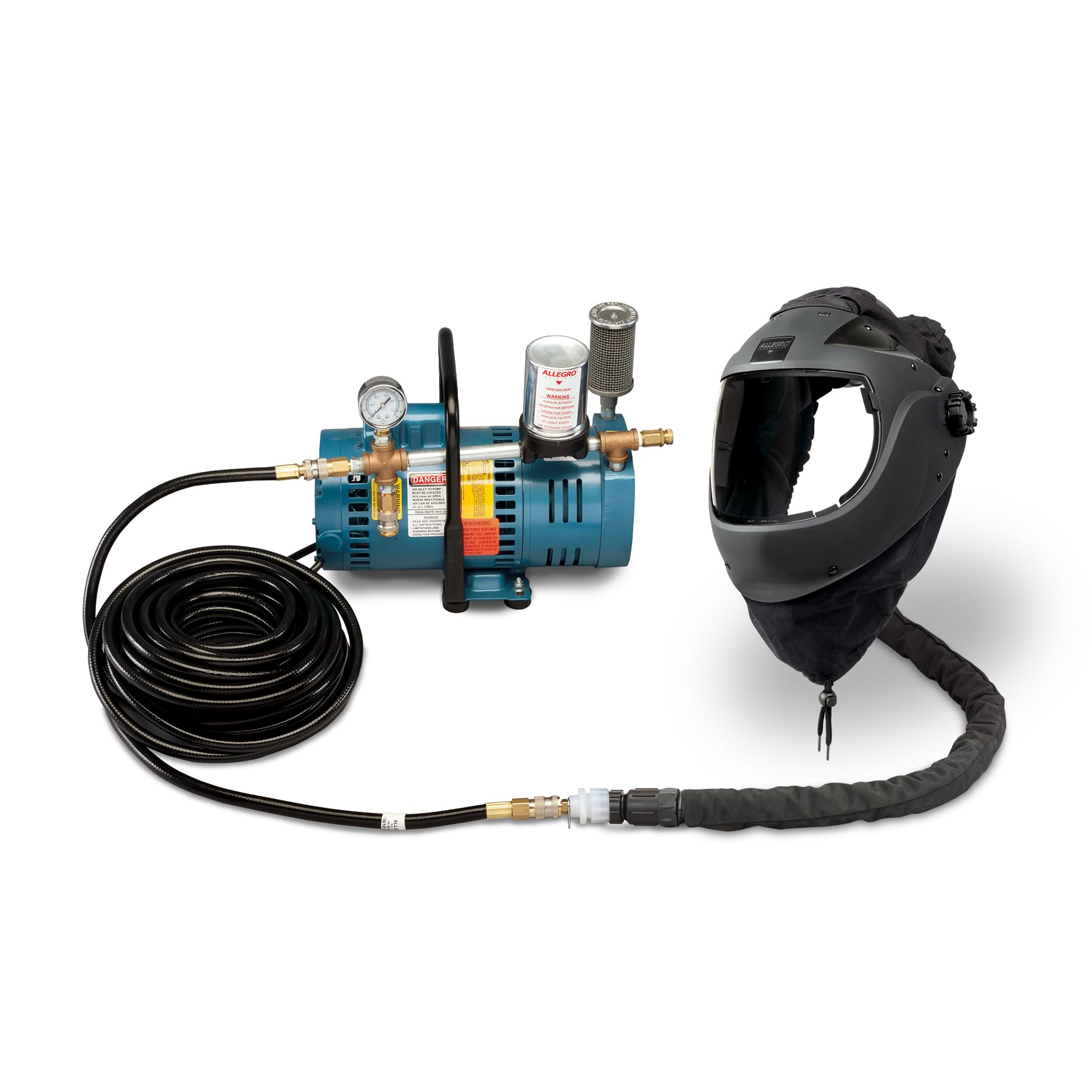 EZ Air Flex Grinding System - One-Worker Operation with 50' Air Hose | Industrial Metalworking & Construction Tool for Efficient Surface Preparation