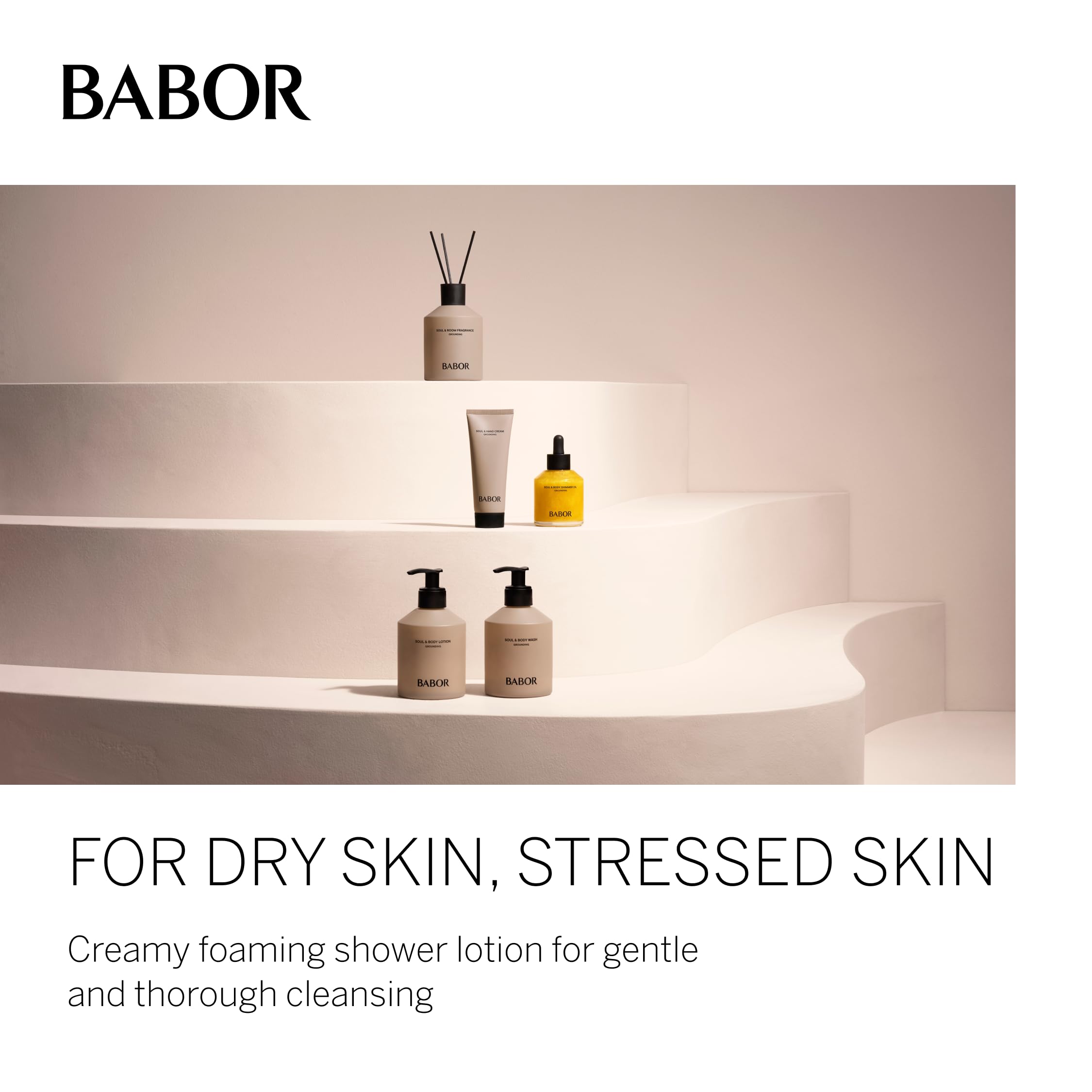 BABOR Nourishing Body Wash with Provitamin B5 & Glycerin - Hydrating Shower Gel for Silky Soft Skin & Balanced Complexion - 8.45 fl oz - Perfect for Daily Skincare Routine & Spa-Like Bath Experience
