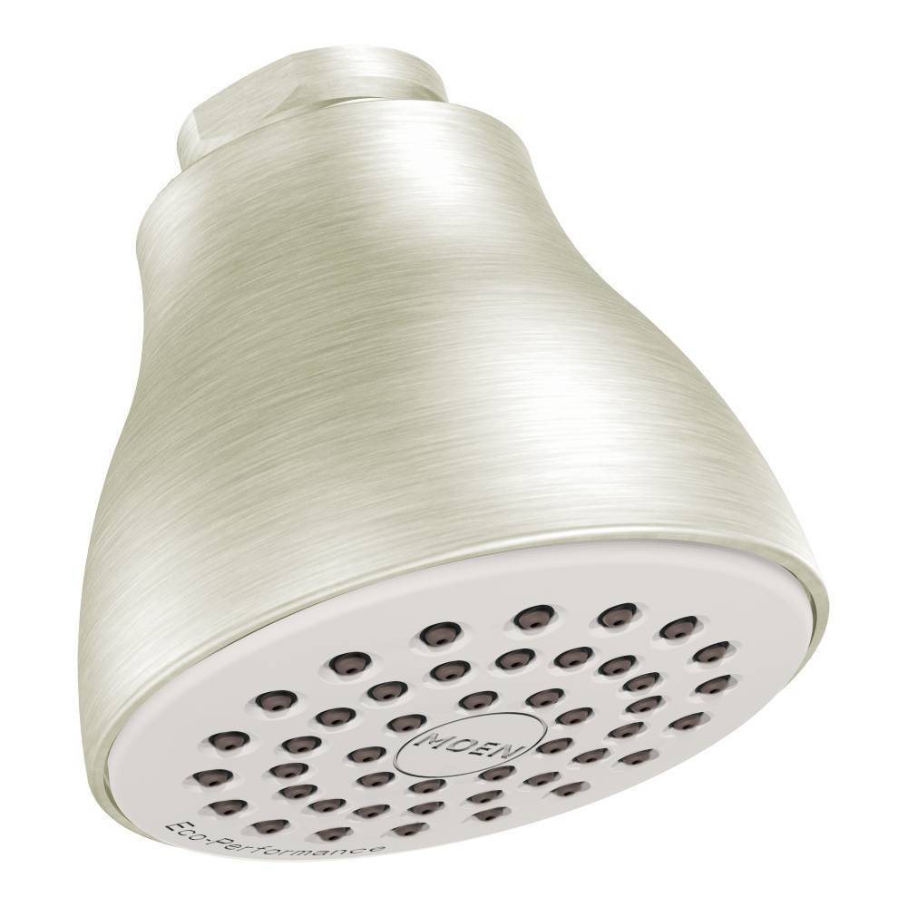Moen 6300BN Brushed Nickel 1-Function Shower Head - High Pressure Water Saving Showerhead for Bathroom & Spa Relaxation