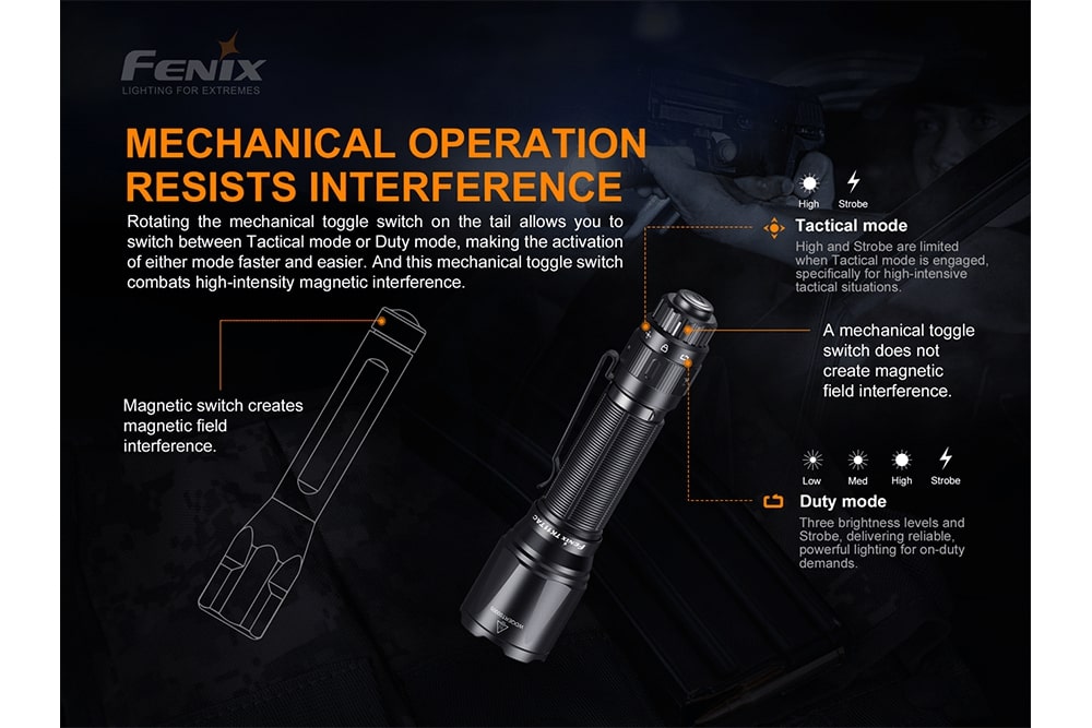 Fenix TK11 TAC LED Tactical Flashlight 1600 Lumens - High-Intensity Rechargeable Flashlight for Outdoor, Camping, Hunting & Emergency Use