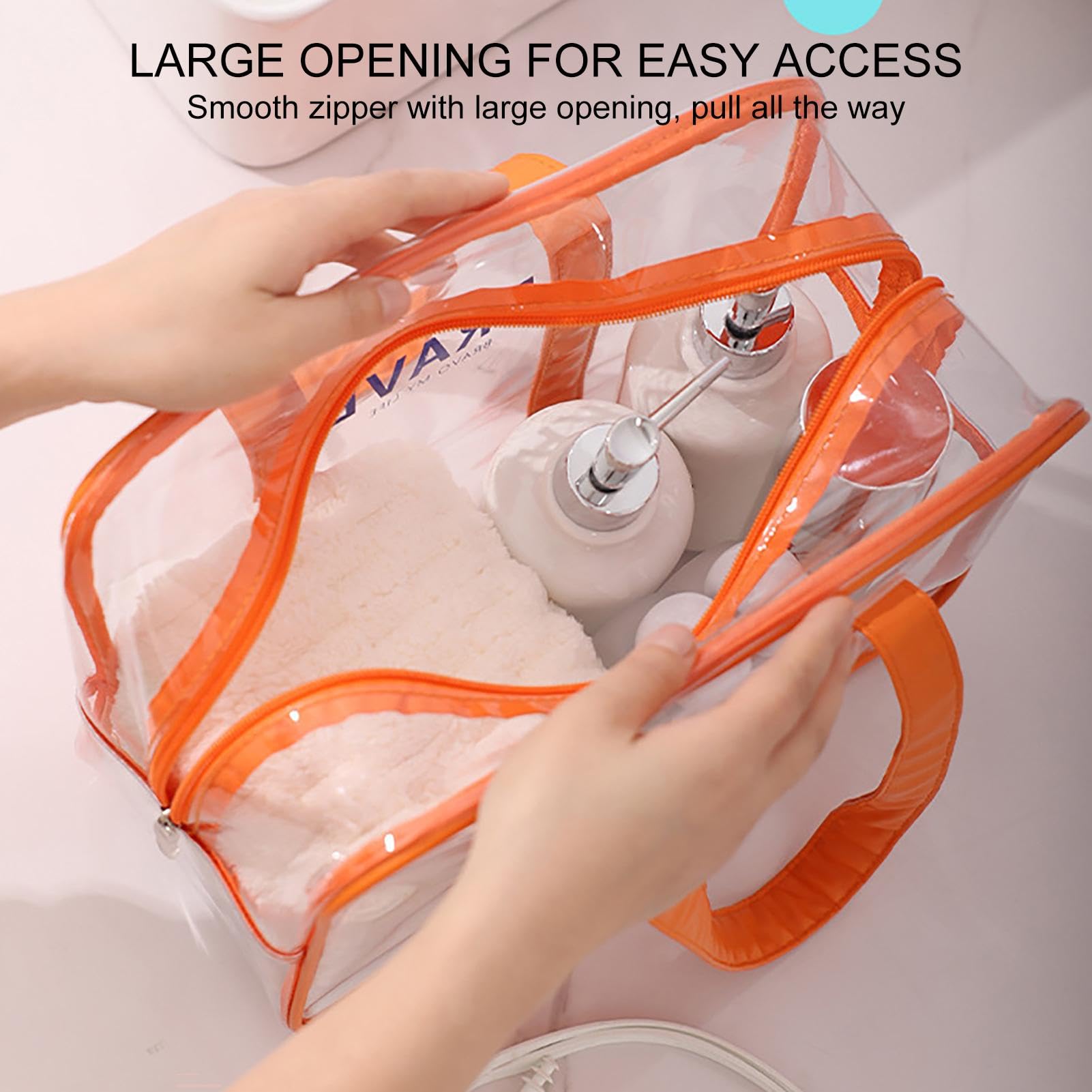 Clear Tote Bag | Heavy Duty Large PVC Beach Bag - Water-Resistant, Durable & Portable for Swimming, Laundry, Grocery & Toy Storage | Perfect for Pool Parties, Travel & Gym Essentials Organization