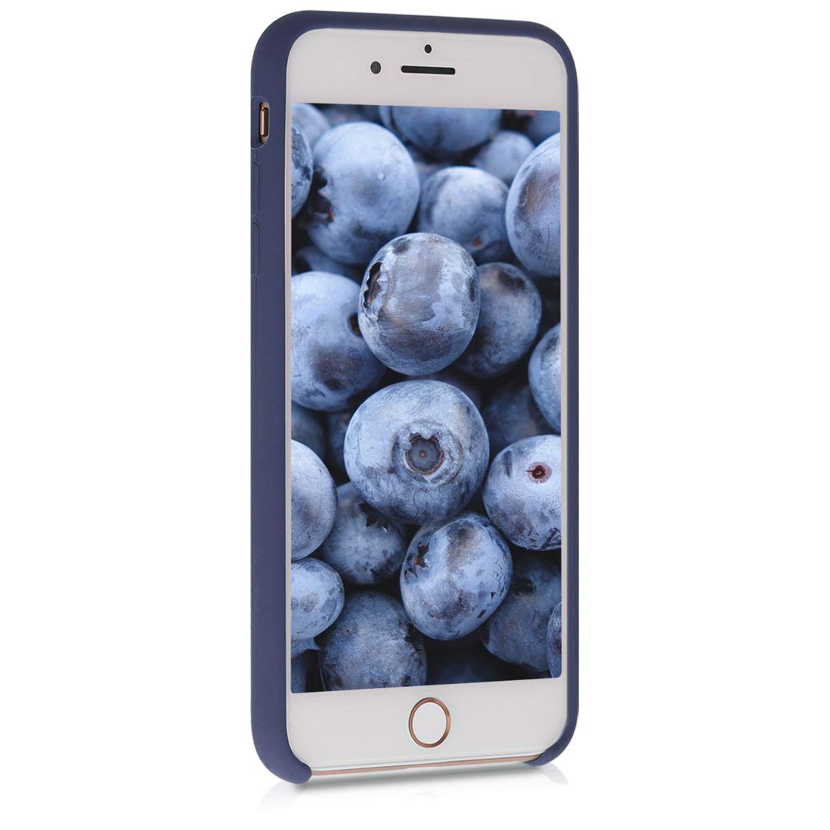 kwmobile Premium TPU Silicone Case for Apple iPhone 7 Plus & iPhone 8 Plus - Shockproof Soft Finish Phone Cover in Deep Ocean Blue - Perfect for Everyday Protection & Outdoor Activities