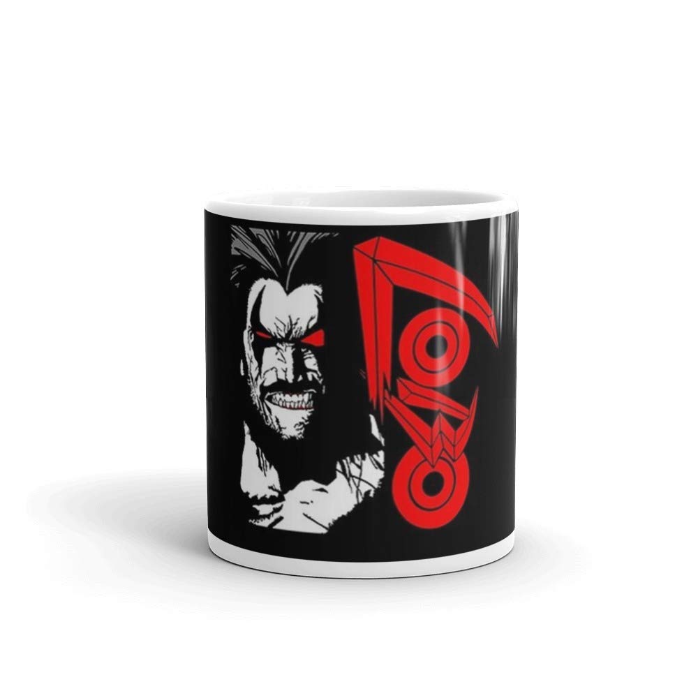 Lobo Logo 11 Oz White Ceramic Coffee Mug - Insulated Travel Mug for Hot & Cold Drinks - Perfect for Office, Home, Camping & Gifts