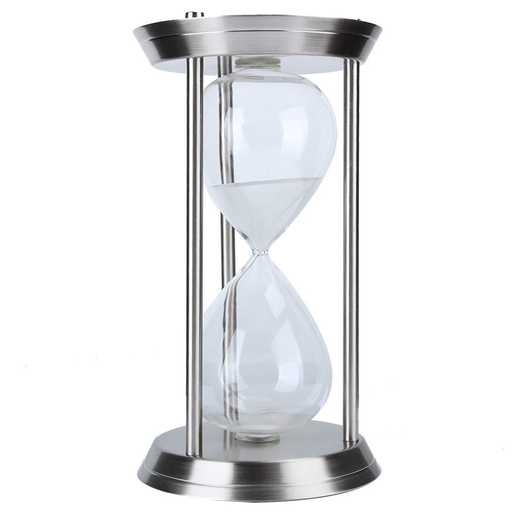 60 Minute Hourglass Timer - Elegant Sand Timer for Kitchen, Study & Living Room Decor | Perfect for Cooking, Meditation & Home Office Productivity