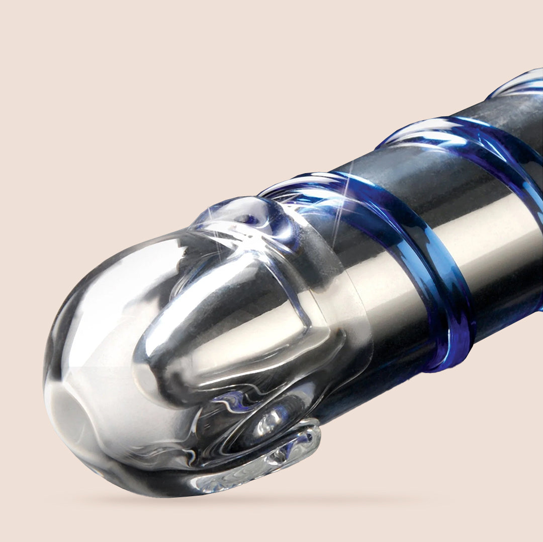 Icicles No. 20 Vibrating Glass Dildo - Sensual Adult Toy for Couples & Solo Play, Smooth Surface for Ultimate Pleasure | Perfect for Romantic Nights & Personal Exploration