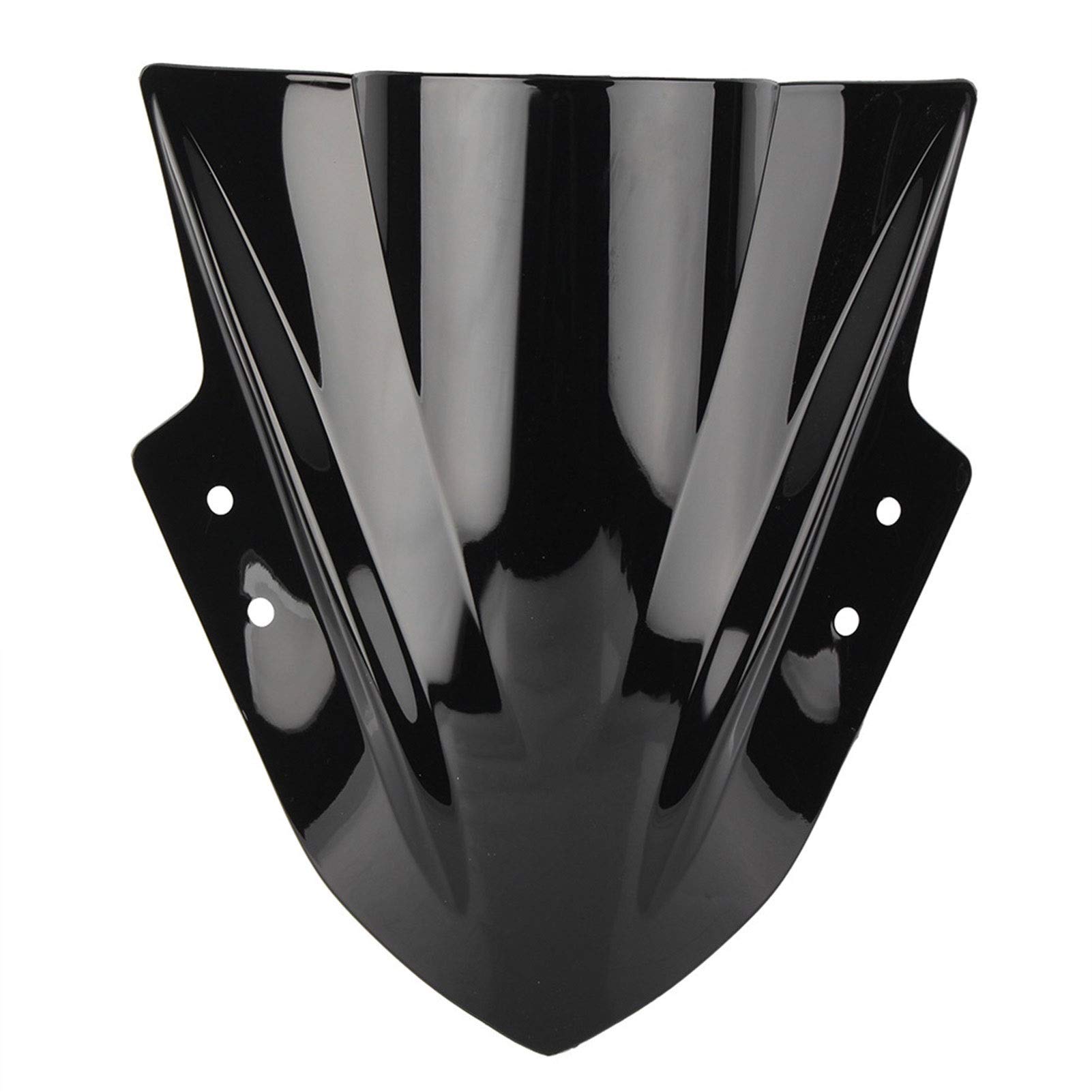 Kawasaki Ninja 300/250 ABS Double Bubble Windscreen (2013-2017) - Black for Enhanced Riding Comfort