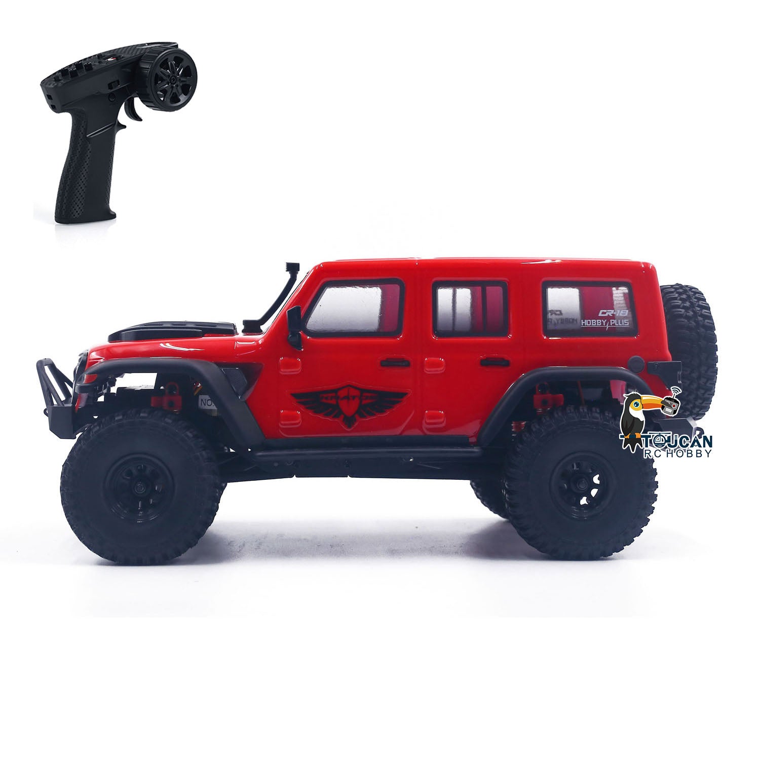 1:18 Hobby Plus CR18 RTR 4x4 RC Rock Crawler - Ready to Run Remote Control Off-Road Vehicle for Adults & Kids - Perfect for Trail Adventures, Backyard Crawling and RC Hobby Enthusiasts