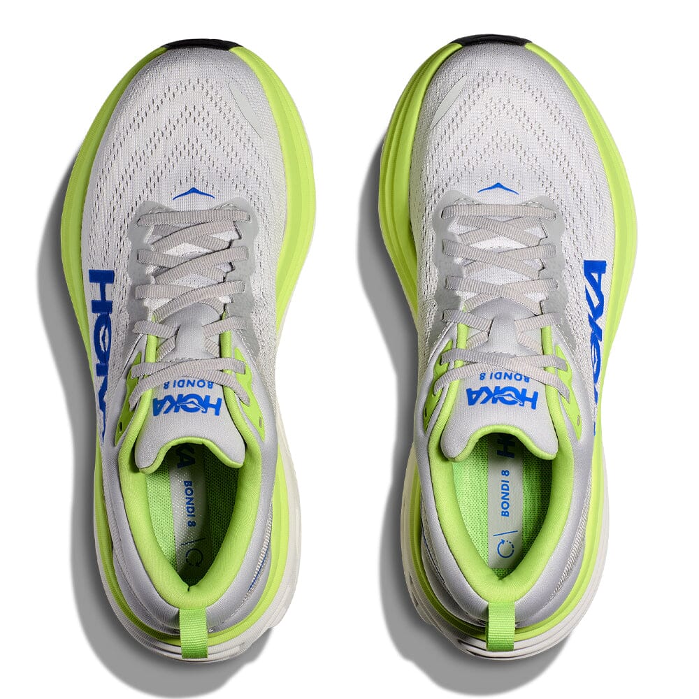 Hoka Men's Bondi 8 Running Shoes - Lightweight Cushioned Sneakers for Marathon, Jogging & Walking - Breathable Mesh Upper with Maximum Support & Comfort