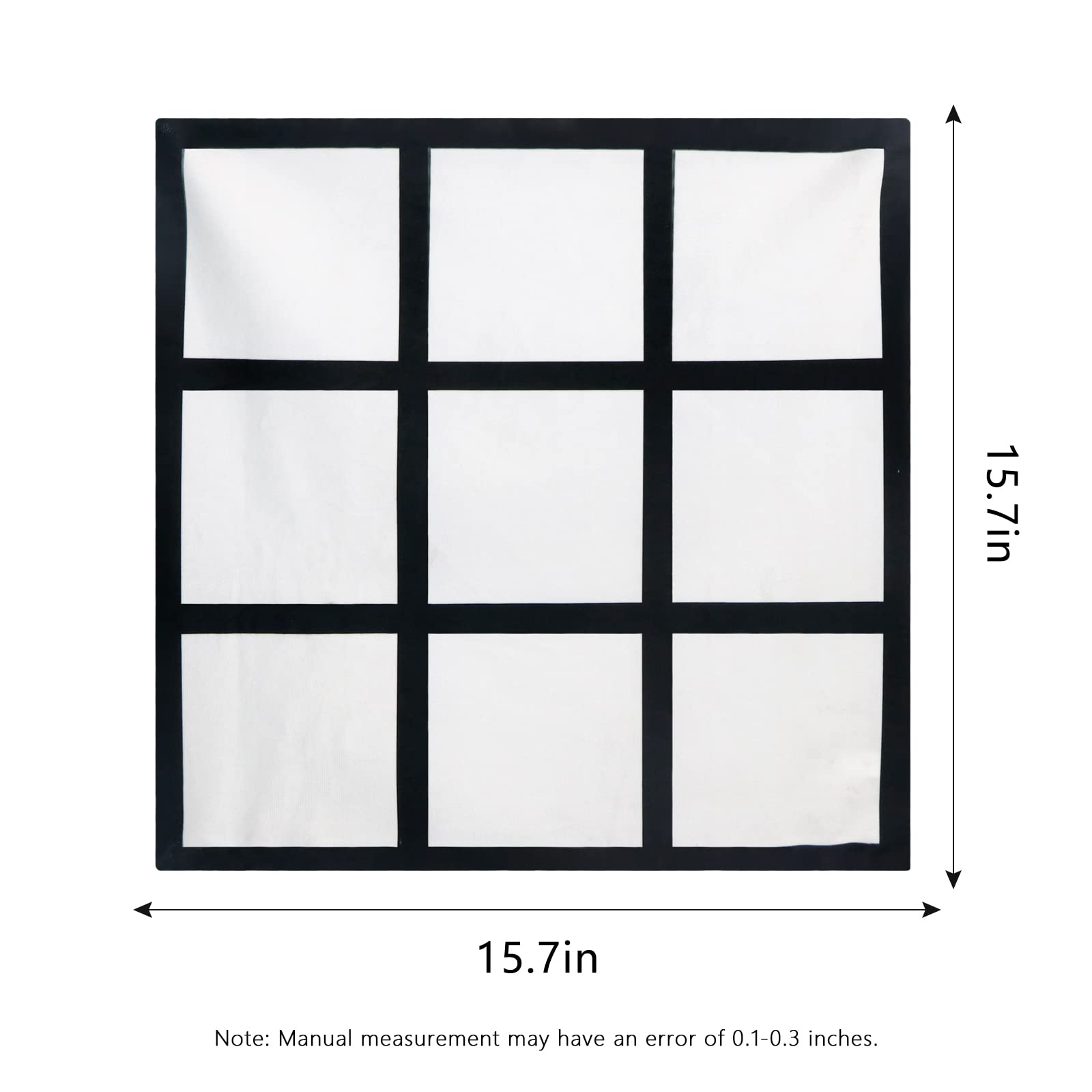 4 Pack Sublimation Blank Lattice Pillow Covers - 15.7x15.7 Inch DIY Cushion Cases for Heat Transfer Printing with Hidden Zipper (No Insert) - Perfect for Home Decor, Gifts & Custom Photo Pillows