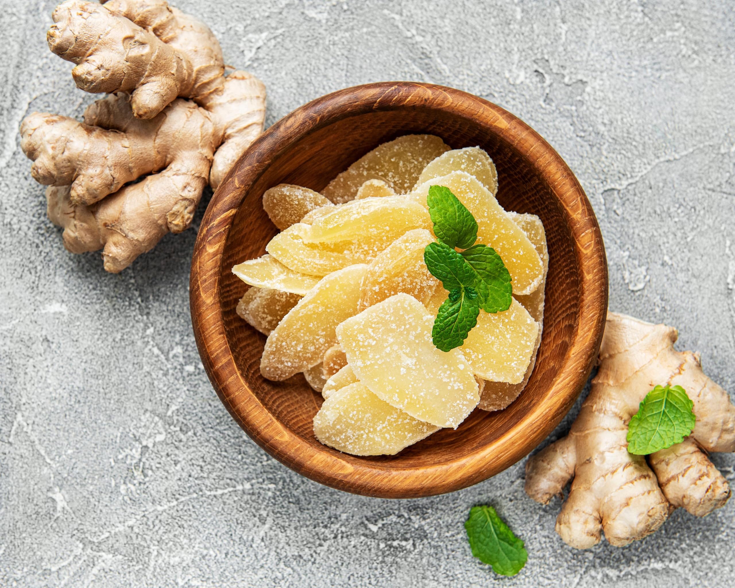 Organic Dried Crystallized Ginger Slices - 1lb Resealable Bag | Sweet Candied Ginger for Baking, Tea & Snacking | Natural Digestive Aid & Healthy Treat | USA Made Gluten-Free Snack