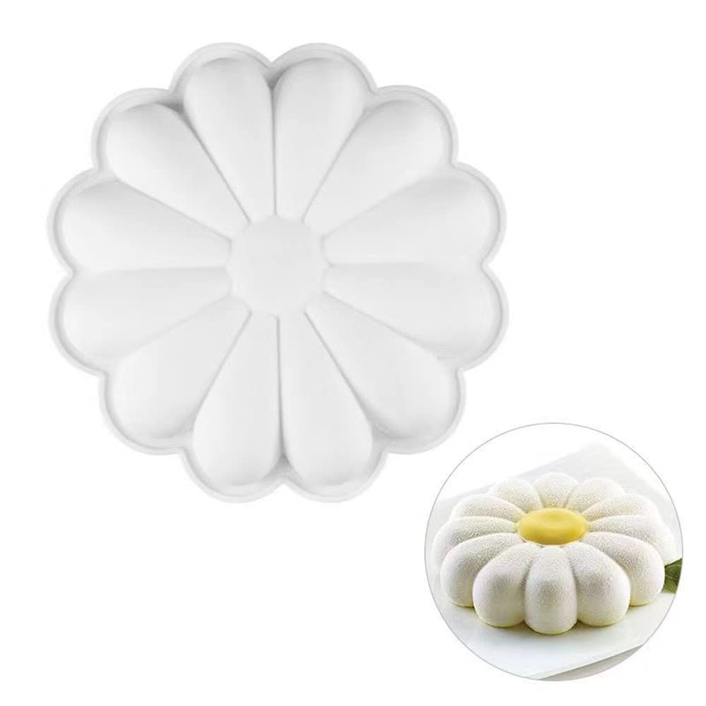 Sunflower Silicone Cake Mold - Baking Tools for Cake, Jelly, Mousse & French Desserts | Perfect for Birthday Parties, Wedding Cakes & Home Baking