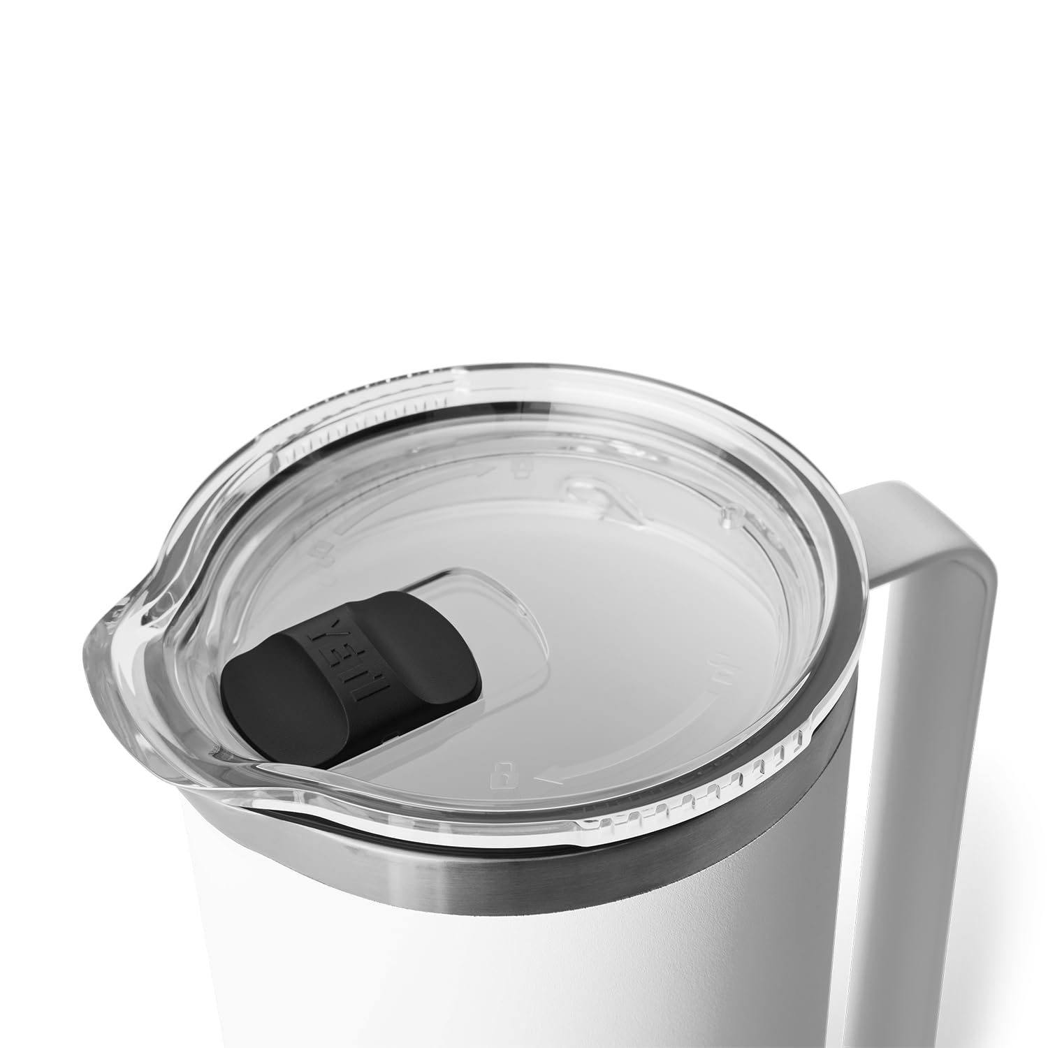 YETI Rambler 64 oz Vacuum Insulated Stainless Steel Pitcher with MagSlider Lid - White | Outdoor, Camping, BBQ & Party Drink Dispenser