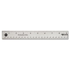 3 Pack Stainless Steel Office Ruler 18 Inch with Non-Slip Cork Back - Perfect for School, Office & Craft Projects - Durable Metal Ruler for Drawing, Measuring & DIY