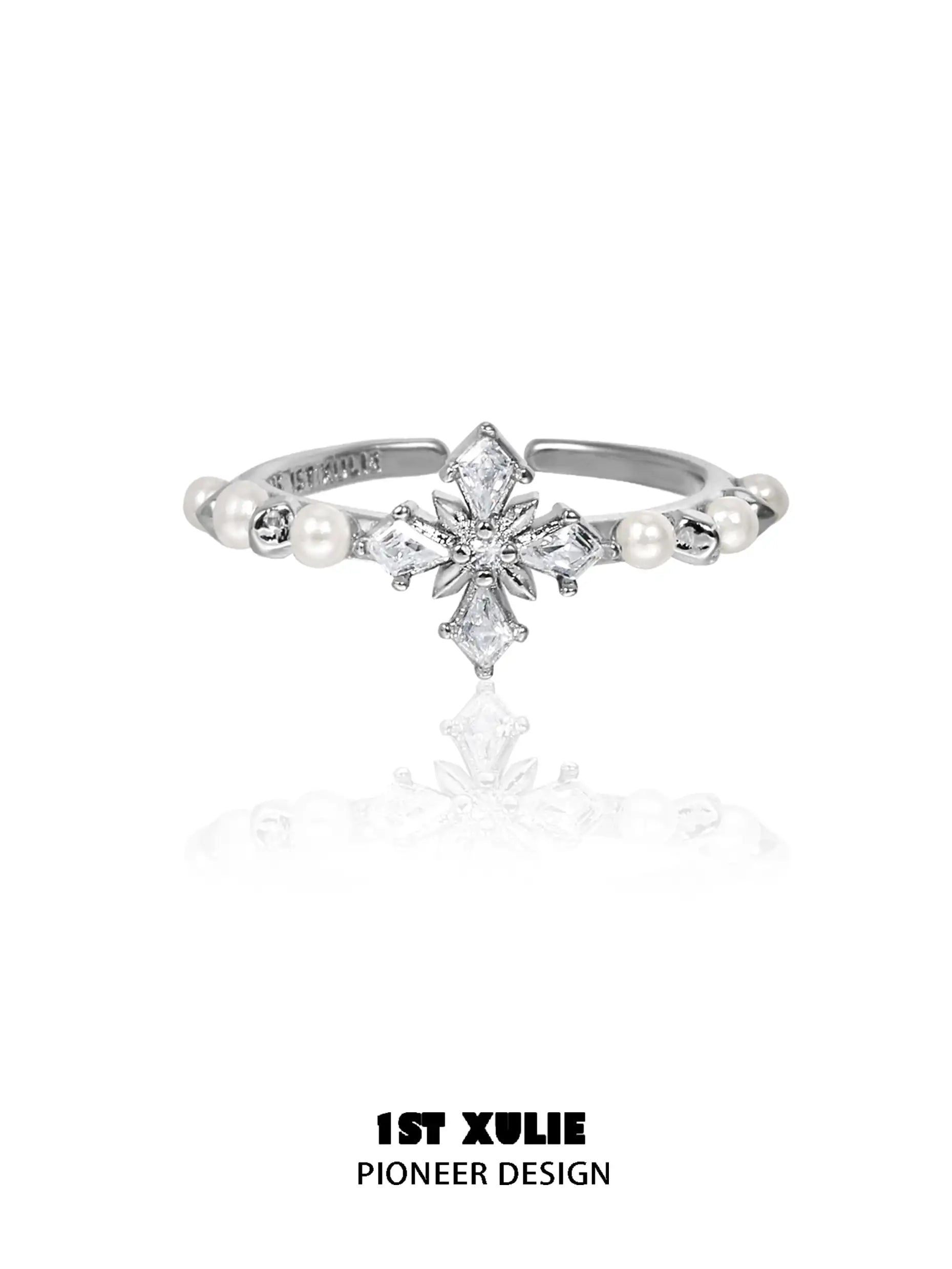 Tears of Mermaid S925 Sterling Silver Pearls Zircon Ring™ - Elegant Jewelry for Women, Perfect Gift for Valentine's Day, Anniversary & Special Occasions