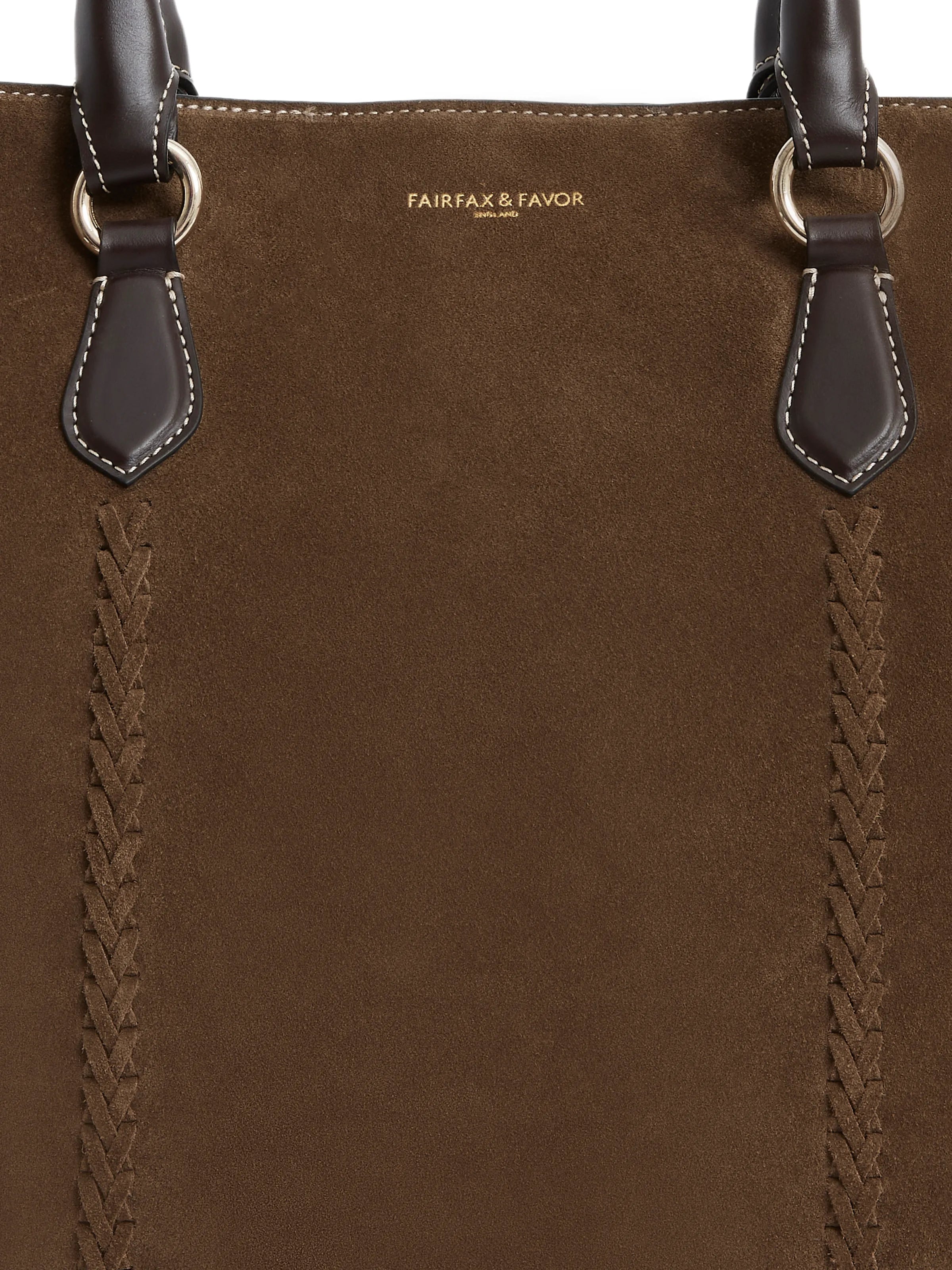 Seville Tote Bag - Dark Taupe Suede Handbag for Women | Stylish & Spacious Everyday Purse for Work, Travel & Shopping