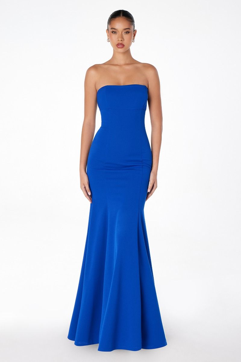 Poppy Maxi Dress - Strapless Fitted Summer Dress for Women | Beach Wedding, Party & Vacation Outfit