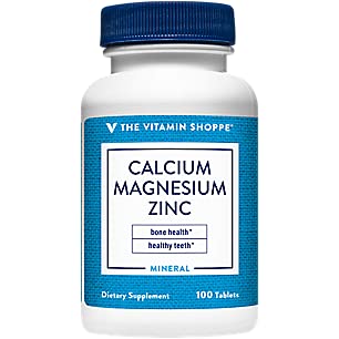 Calcium Magnesium Zinc with Vitamin D Supplement - 100 Tablets for Strong Bones & Teeth | Supports Joint & Immune Health - Ideal for Adults & Seniors
