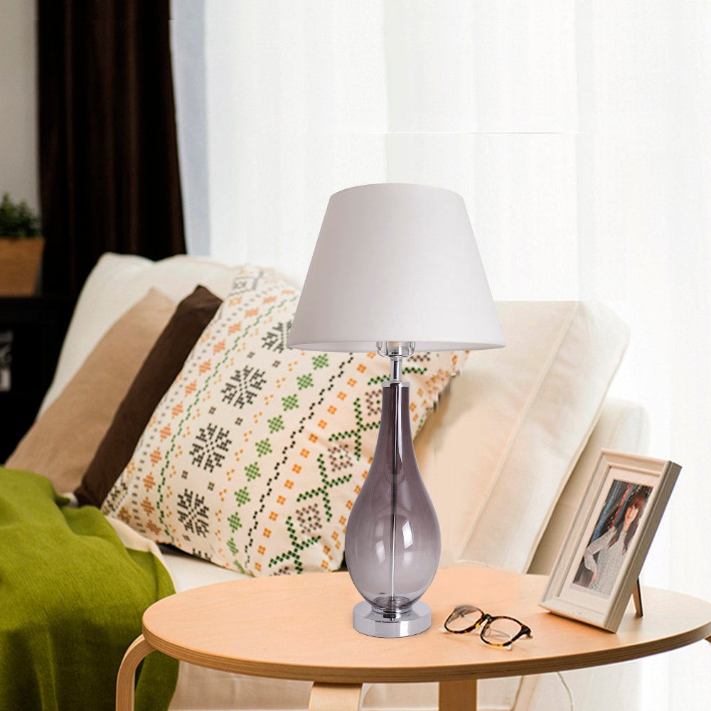 Tulip Ombre Droplet Glass Table Lamp Set of 2 - 28 Inch Modern Home Decor for Living Room, Bedroom & Office Lighting
