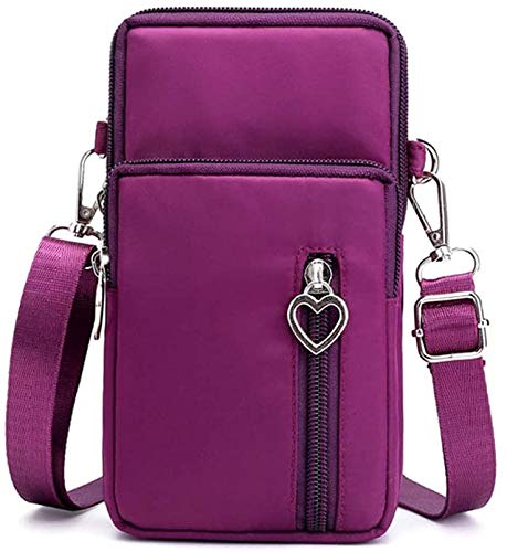 Women's Small Crossbody Phone Bag - Cell Phone Purse with Shoulder Strap & Armband - Wallet Case Handbag for iPhone, Samsung, Google Pixel - Perfect for Running, Travel, Shopping & Daily Use