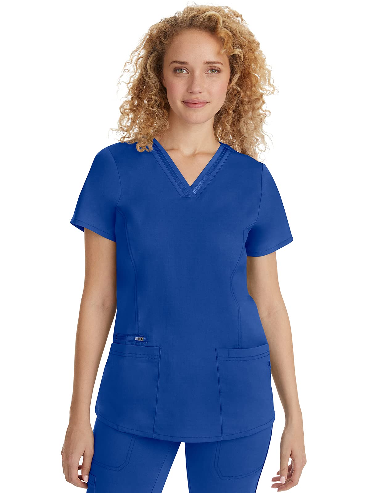 Healing Hands Scrubs Women's V-Neck Top with 3 Pockets - 2278 Jasmine Purple Label Medical Uniform | Perfect for Nurses, Doctors & Healthcare Professionals