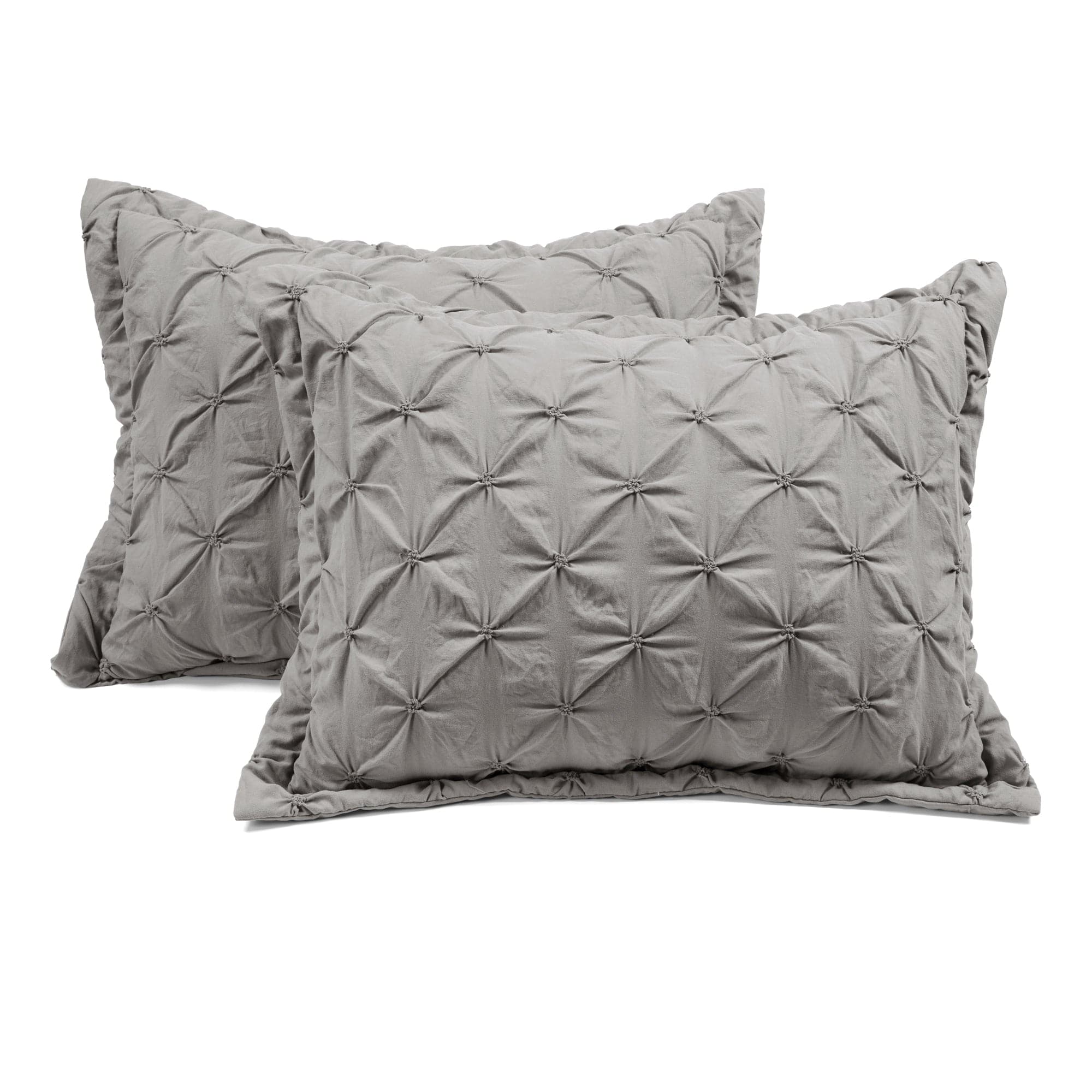 Ravello Pintuck 3-Piece Duvet Cover Set - Soft Luxury Bedding for Master & Guest Bedrooms - Perfect for Modern & Traditional Home Decor