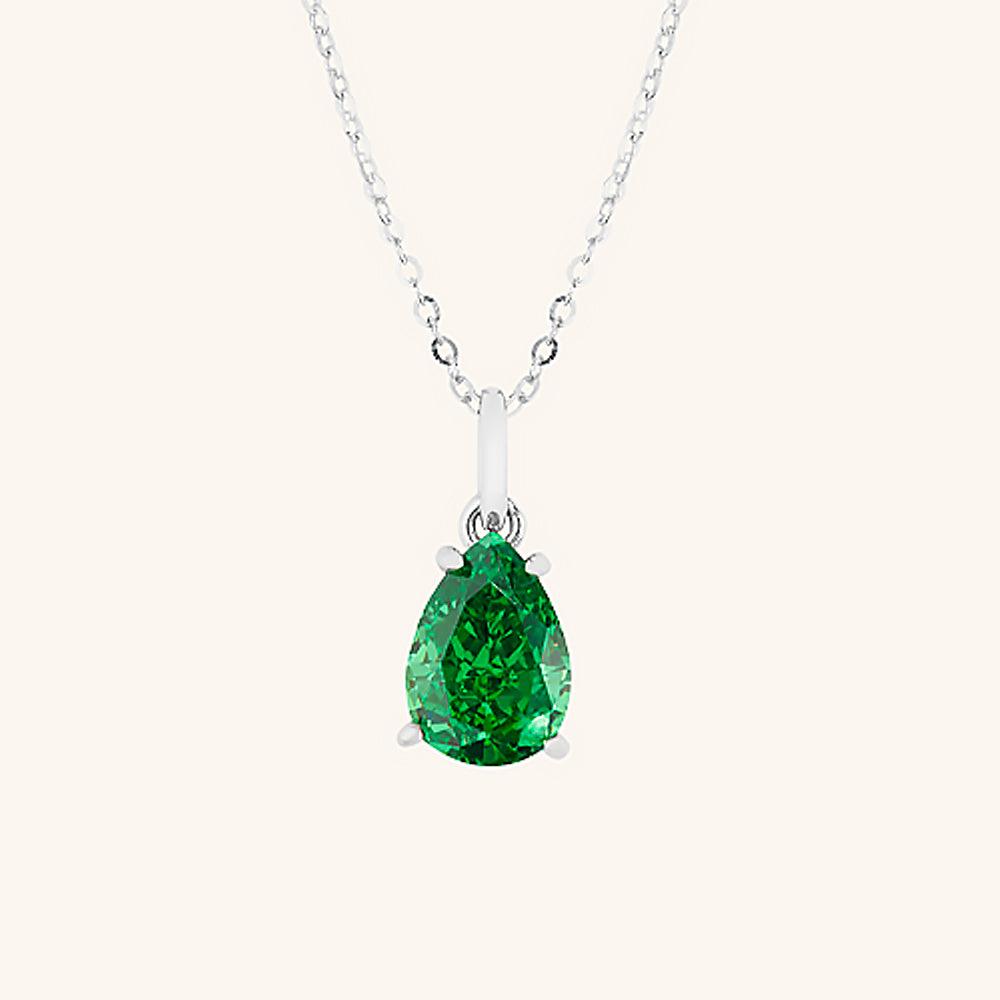 Elegant Vibrant Water Drop Pendant Necklace for Women - Dainty Crystal Jewelry Gift for Birthday, Anniversary & Valentine's Day - Perfect for Parties, Weddings & Special Occasions