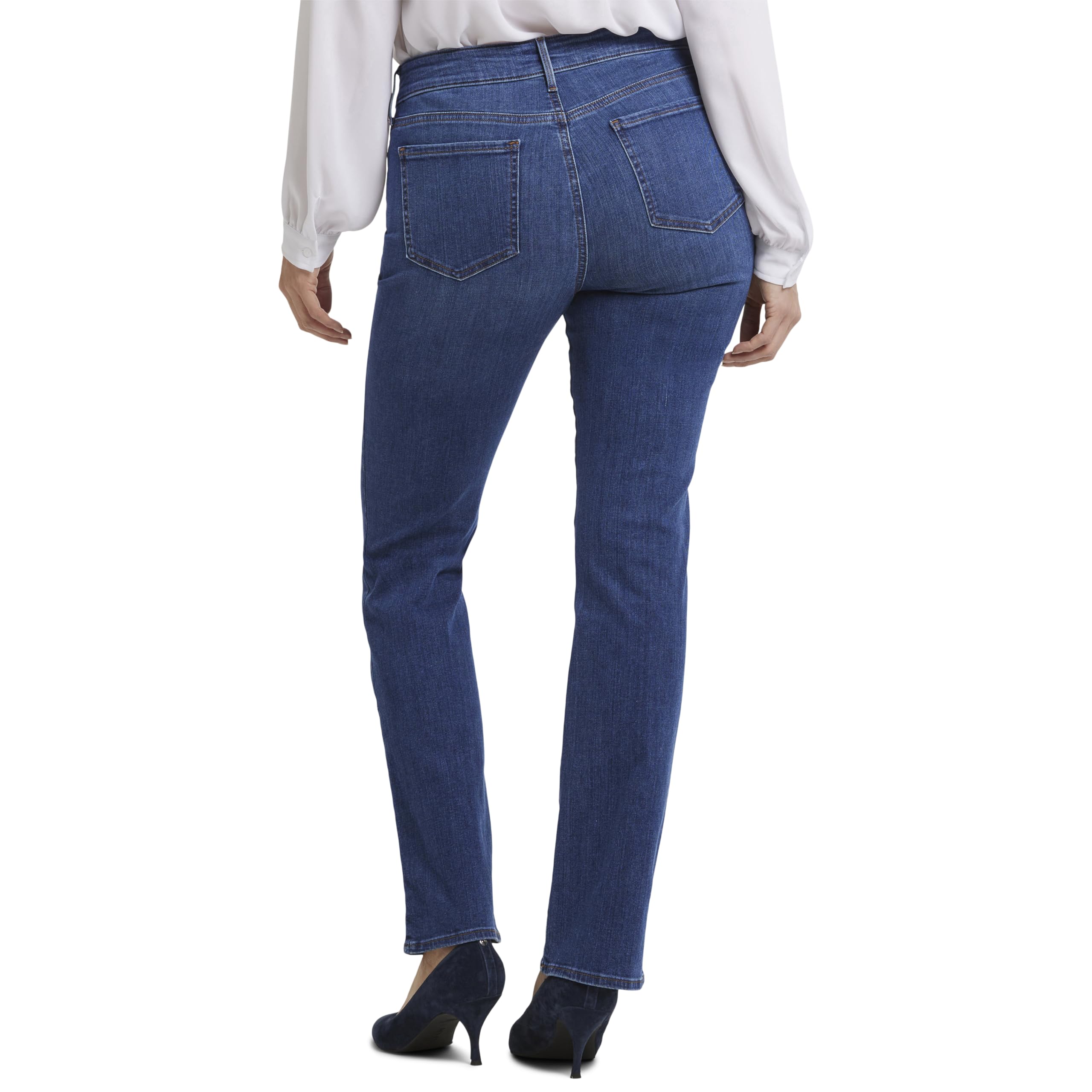 NYDJ Women's Marilyn Straight Leg Denim Jeans - Comfortable Stretch Jeans for Everyday Wear, Work & Casual Outings