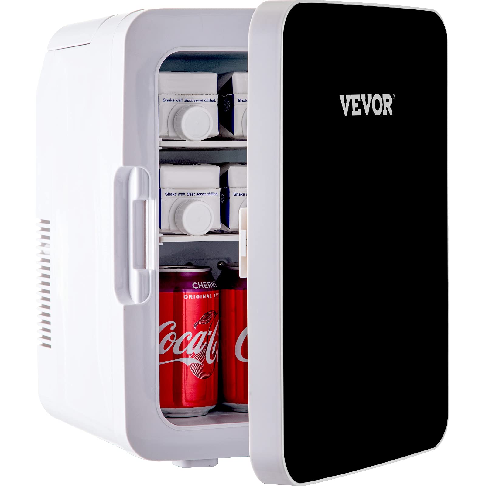 VEVOR 10L Mini Fridge - Portable Cooler & Warmer for Skincare, Compact Beauty Refrigerator with 110V/12V Dual Power - Perfect for Bedroom, Office, Car, Boat & Dorm - Keep Cosmetics, Drinks & Snacks Fresh Anywhere