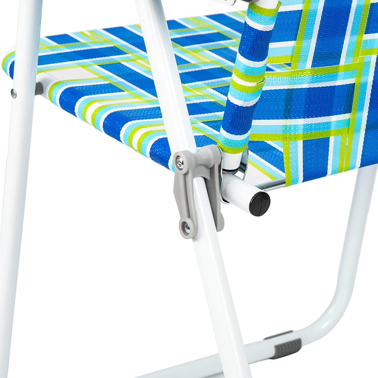 2 Pack Lightweight Portable Folding Web Chairs - Outdoor Patio, Beach, Garden, Yard & Lawn Chairs for Camping, Picnics, Backyard Relaxation & Summer Events