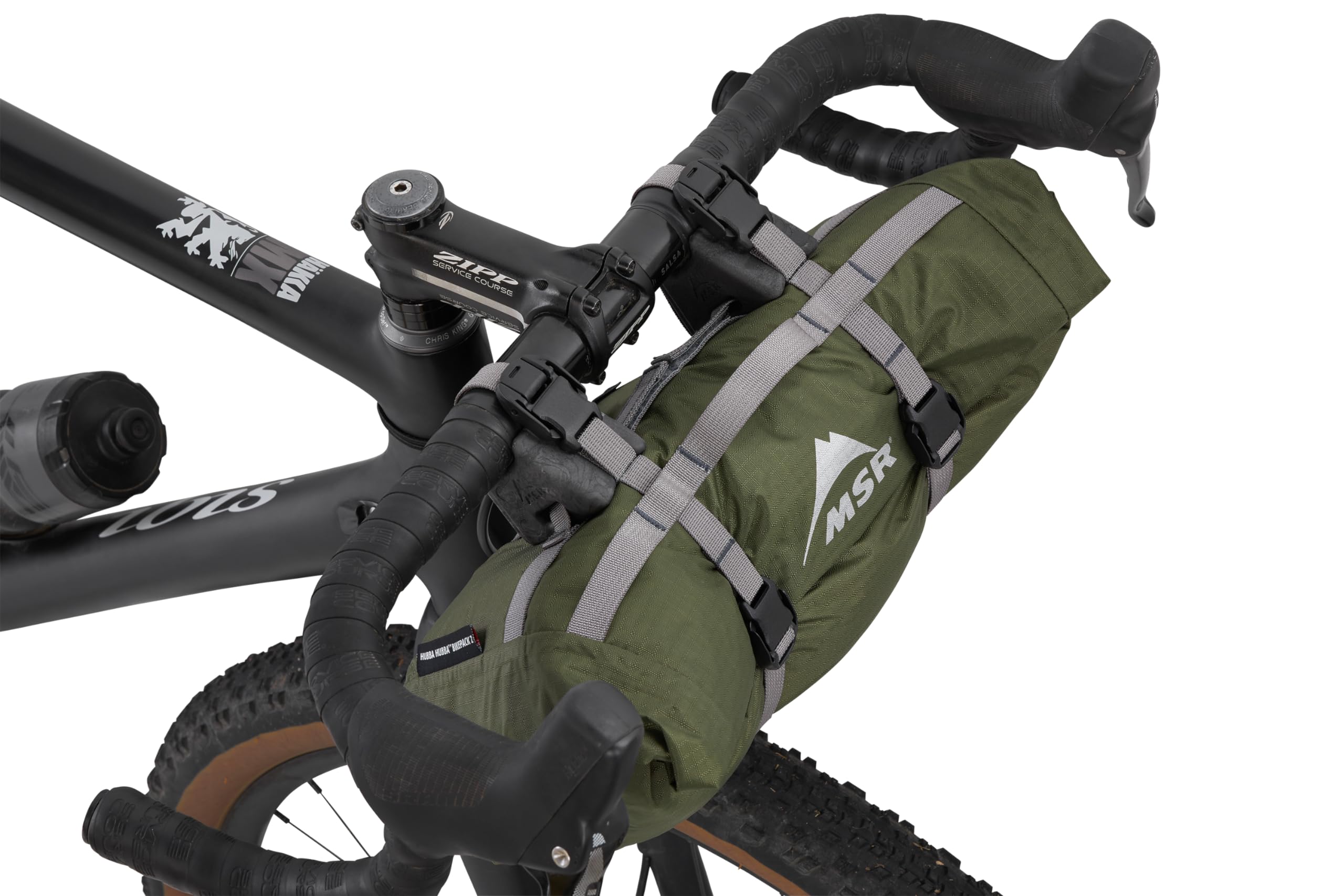 MSR Hubba Hubba Bikepack 2-Person Backpacking Tent - Lightweight Green Camping Shelter for Bikepacking & Outdoor Adventures